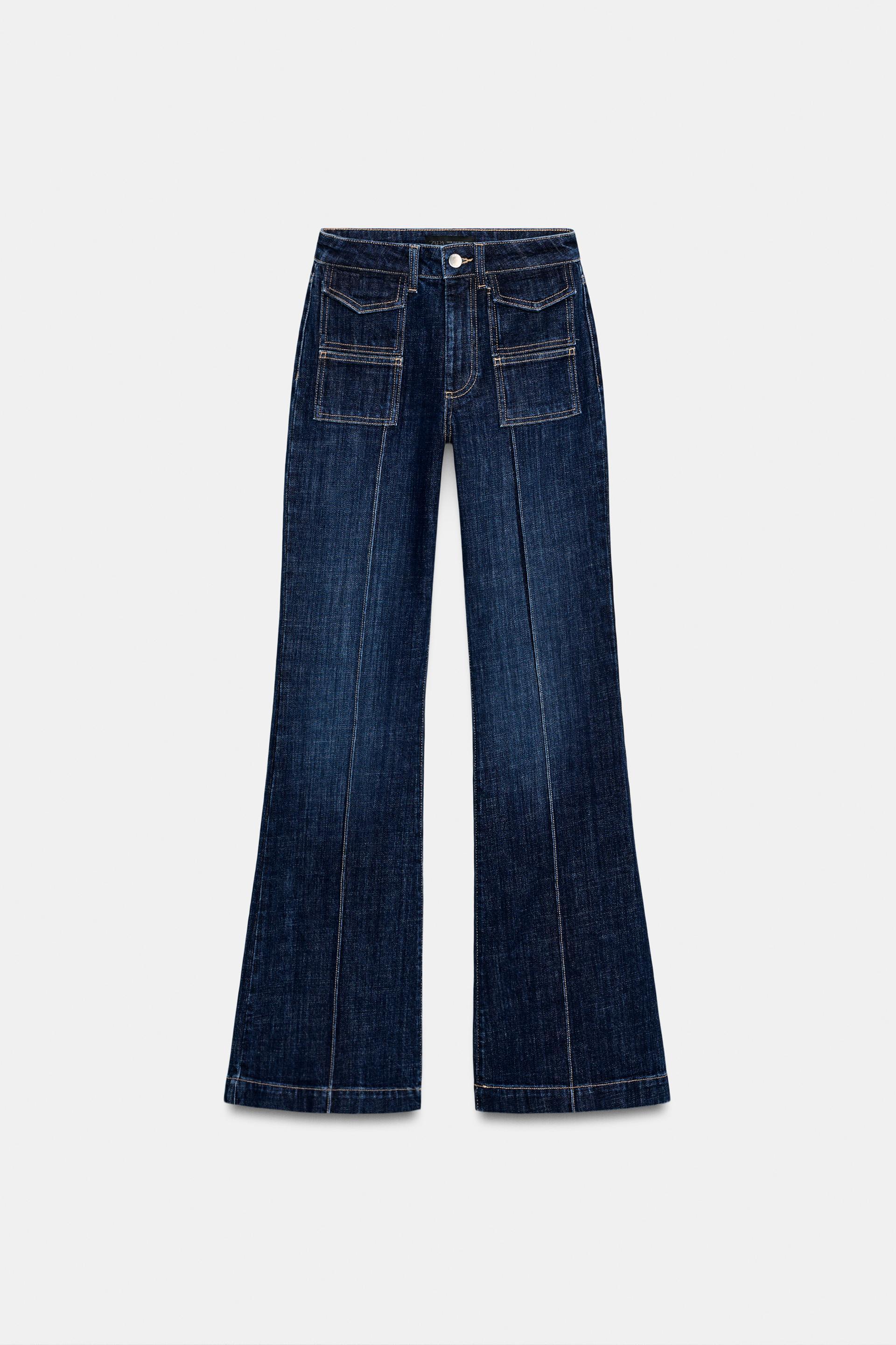 Z1975 HI-RISE BOOTCUT JEANS WITH SEAM by ZARA
