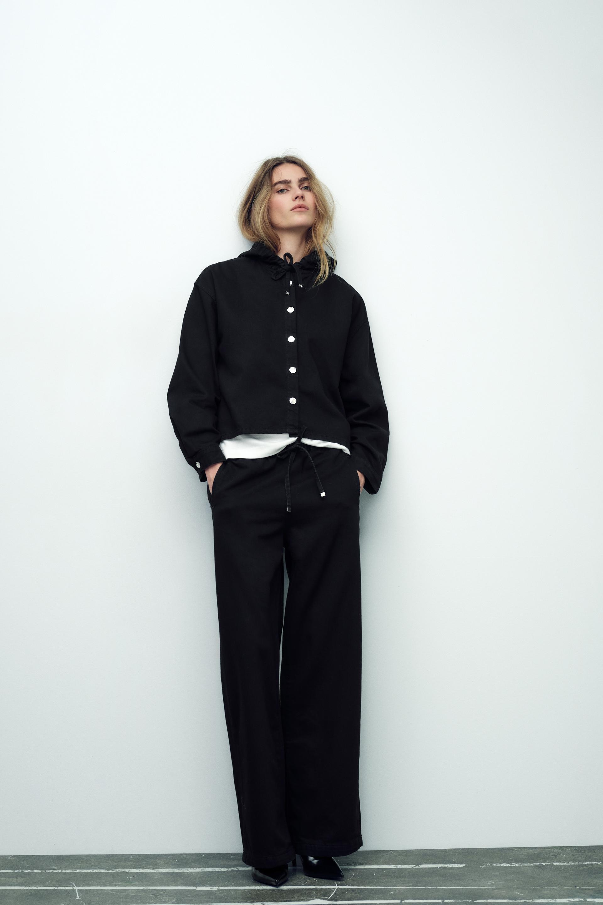 Z1975 HIGH RISE WIDE LEG JOGGER JEANS by ZARA