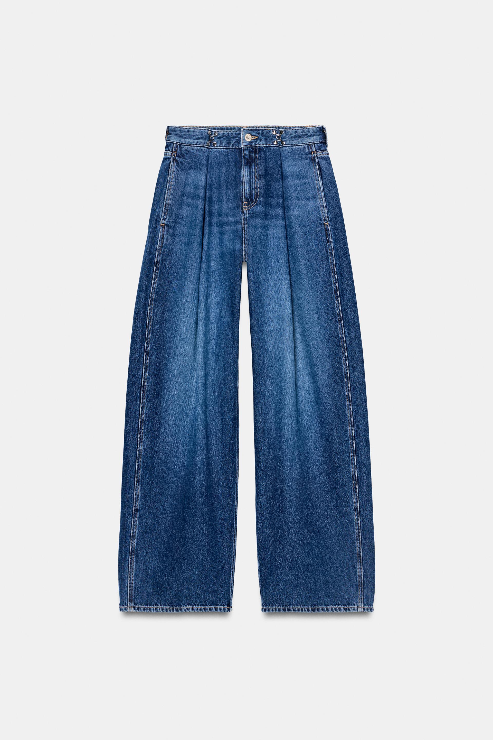 Z1975 HIGH WAIST LOOSE FIT HOOK JEANS by ZARA
