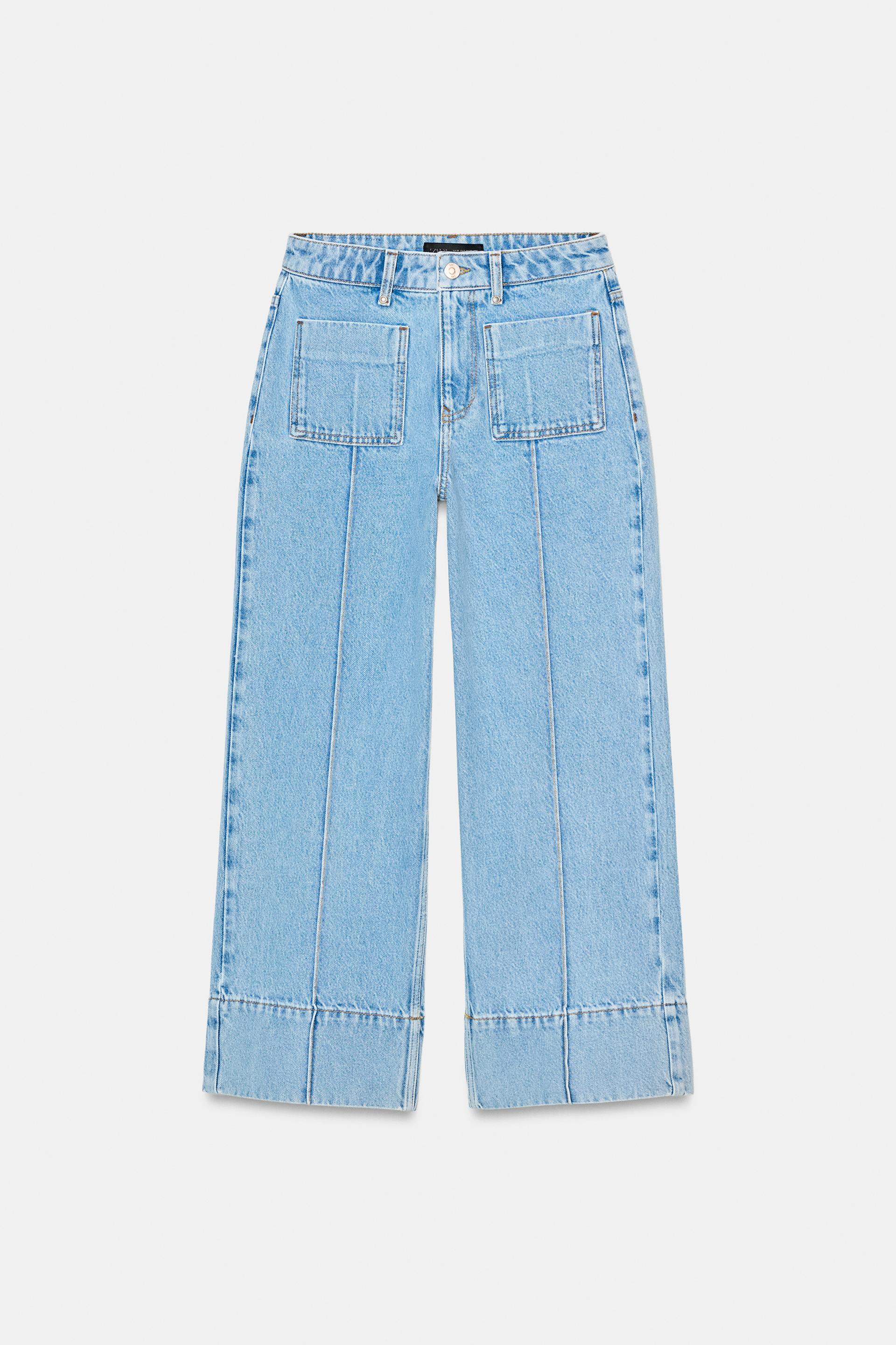 Z1975 HIGH WAIST WIDE LEG CROPPED JEANS by ZARA
