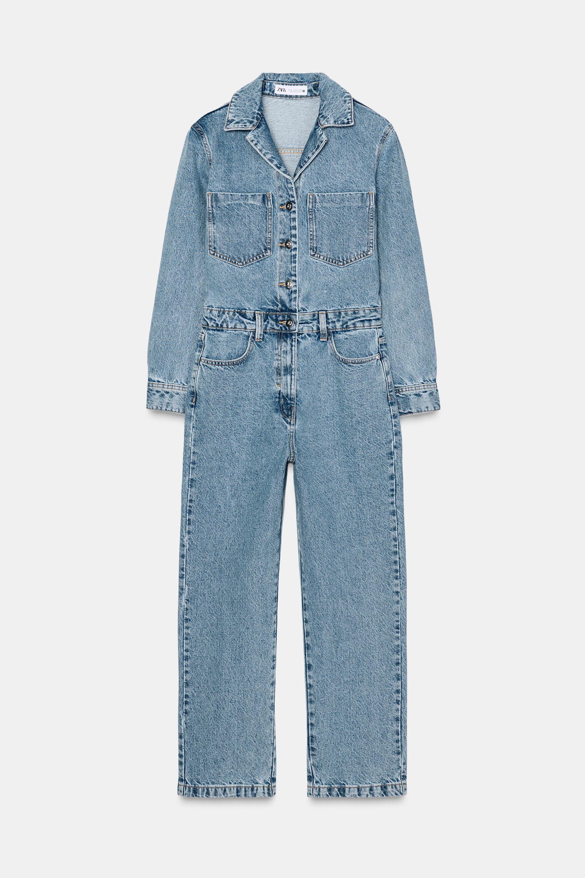 Z1975 LONG DENIM JUMPSUIT by ZARA