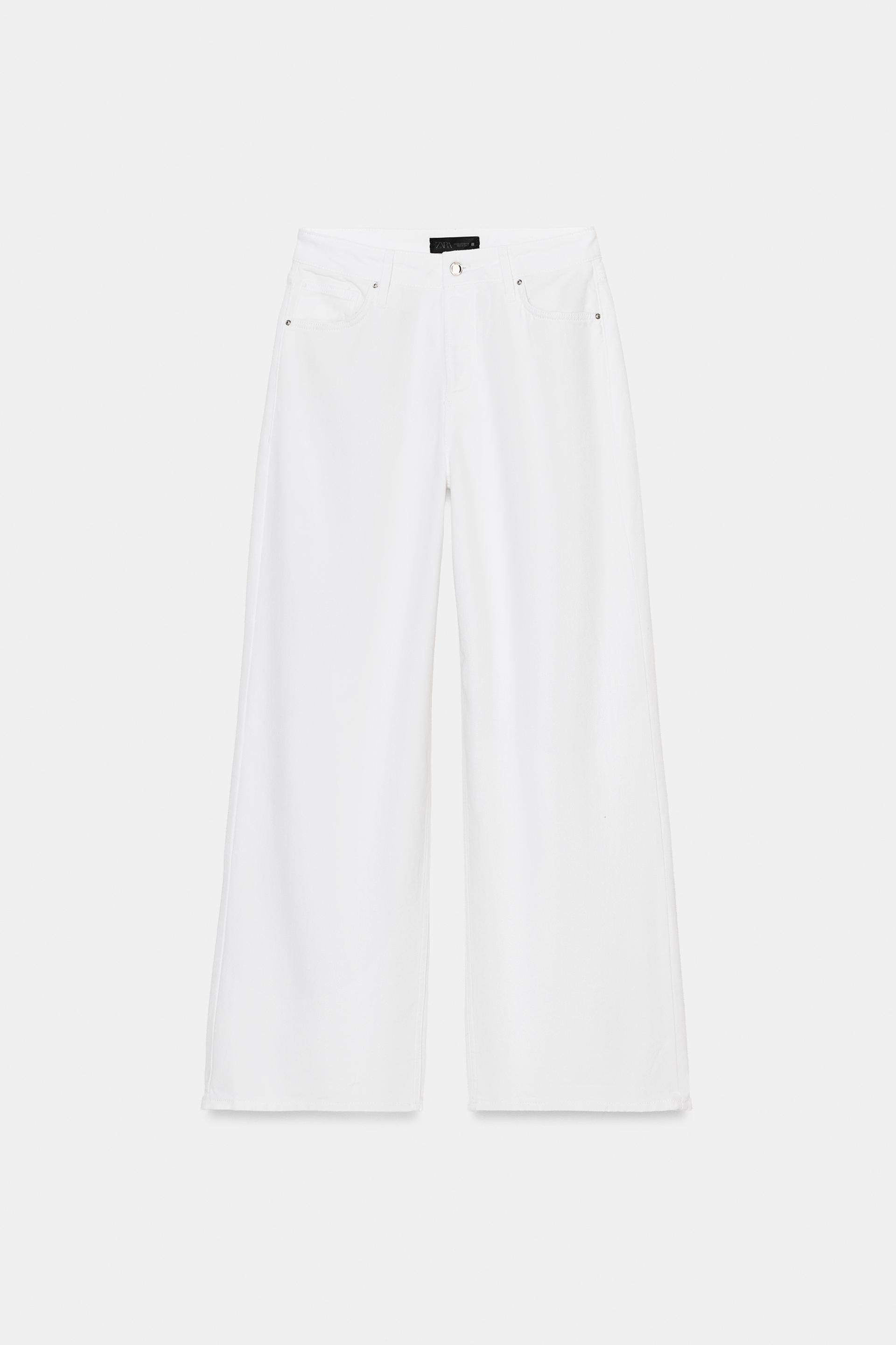 Z1975 LOOSE WIDE LEG MID-RISE JEANS by ZARA