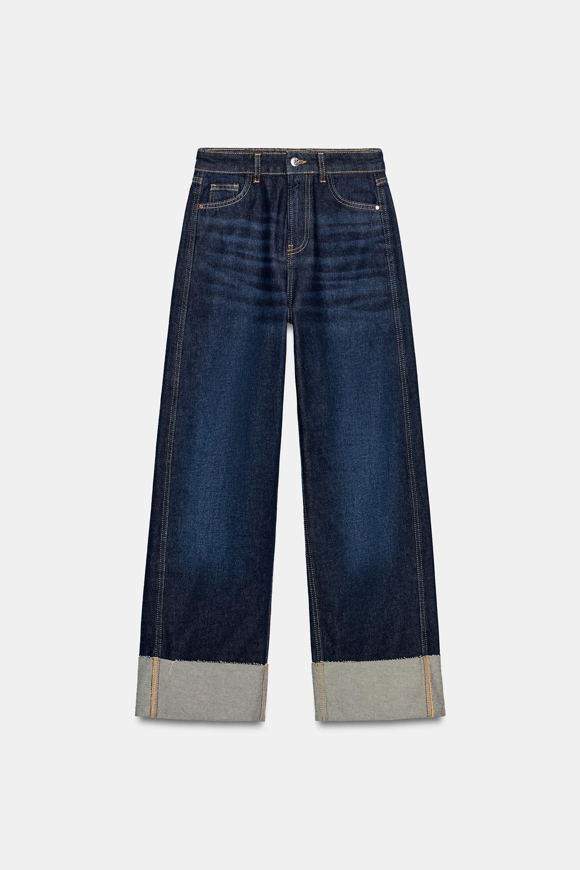 Z1975 MID-RISE BARREL HEM JEANS by ZARA