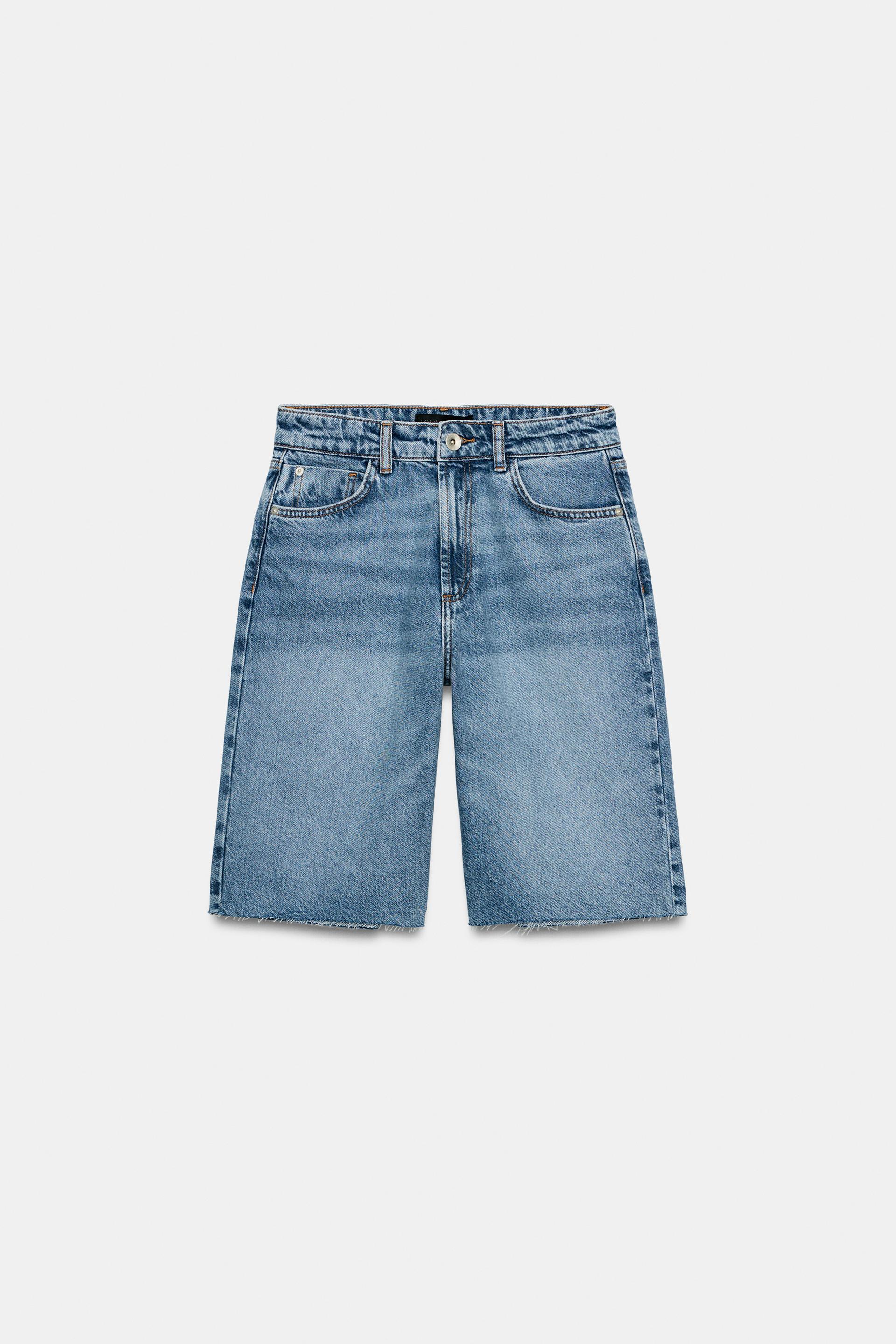 Z1975 MID-RISE DENIM SHORTS by ZARA