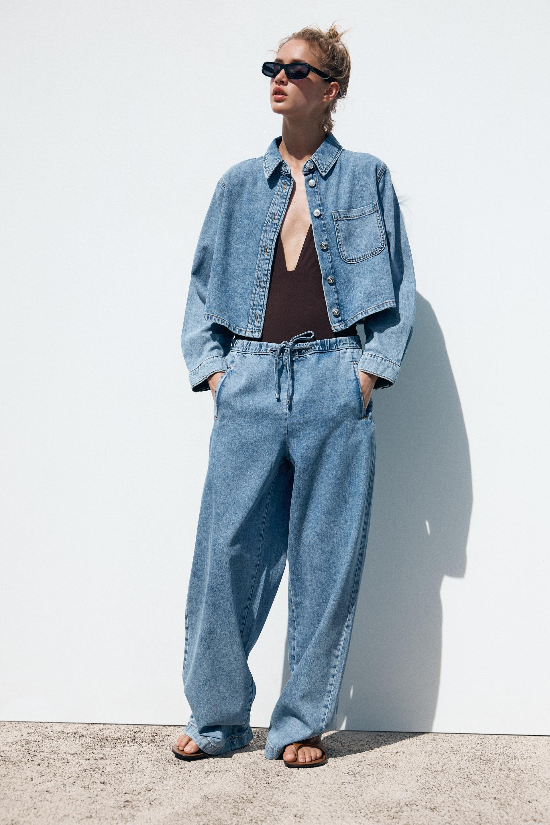 Z1975 SHORT DENIM SHIRT by ZARA