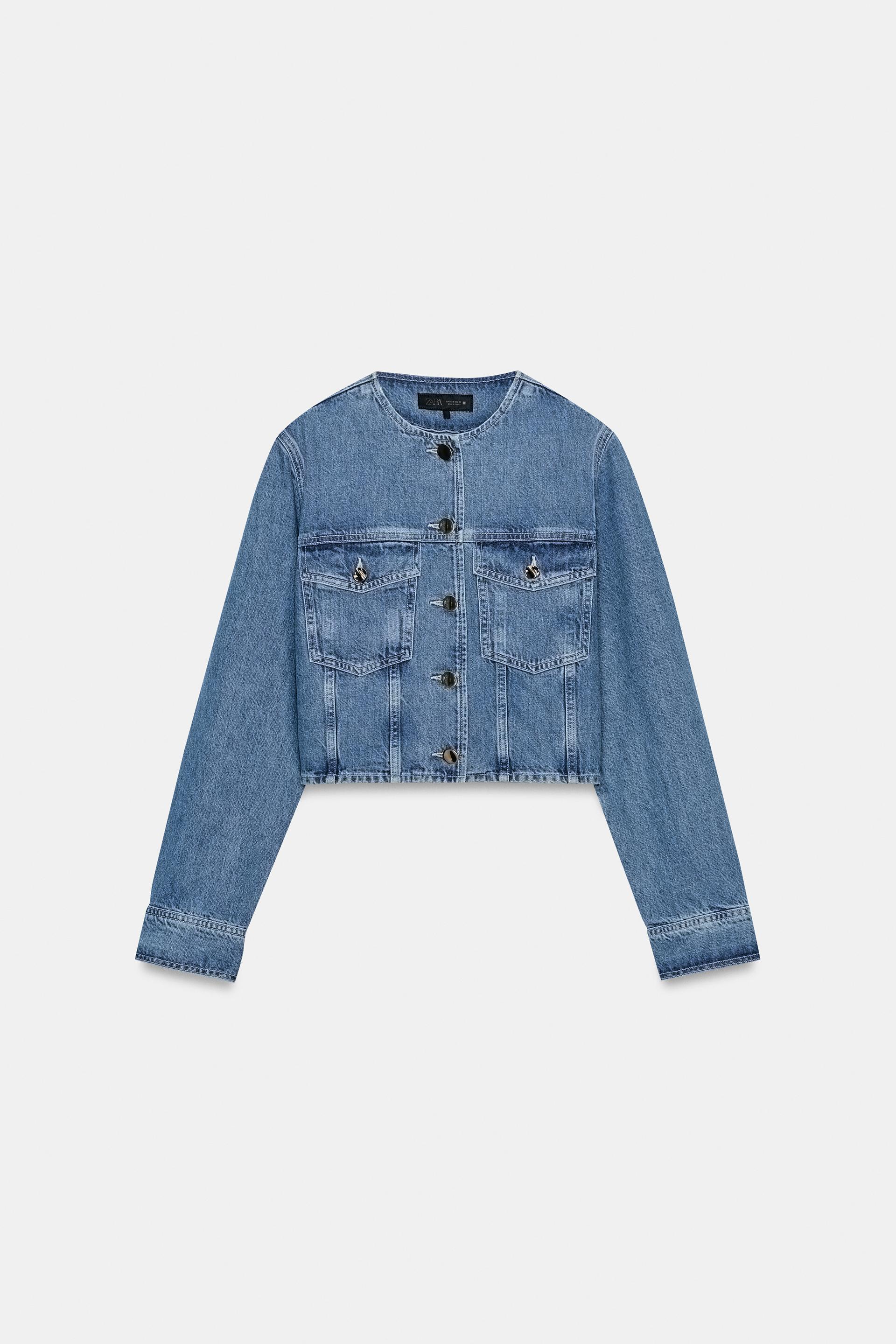 Z1975 SHORT ROUND NECK JACKET by ZARA