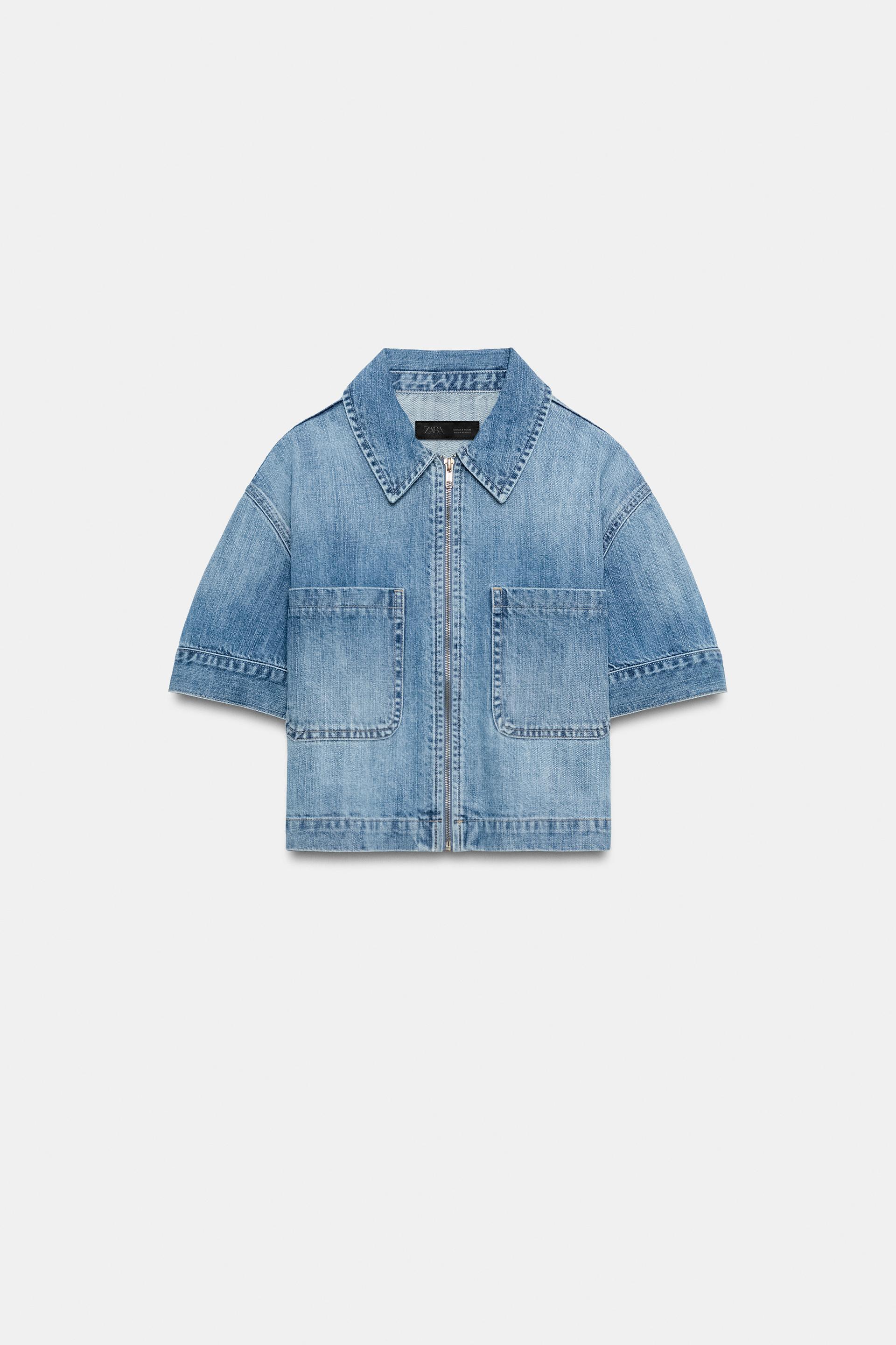 Z1975 SHORT SLEEVE DENIM SHIRT by ZARA