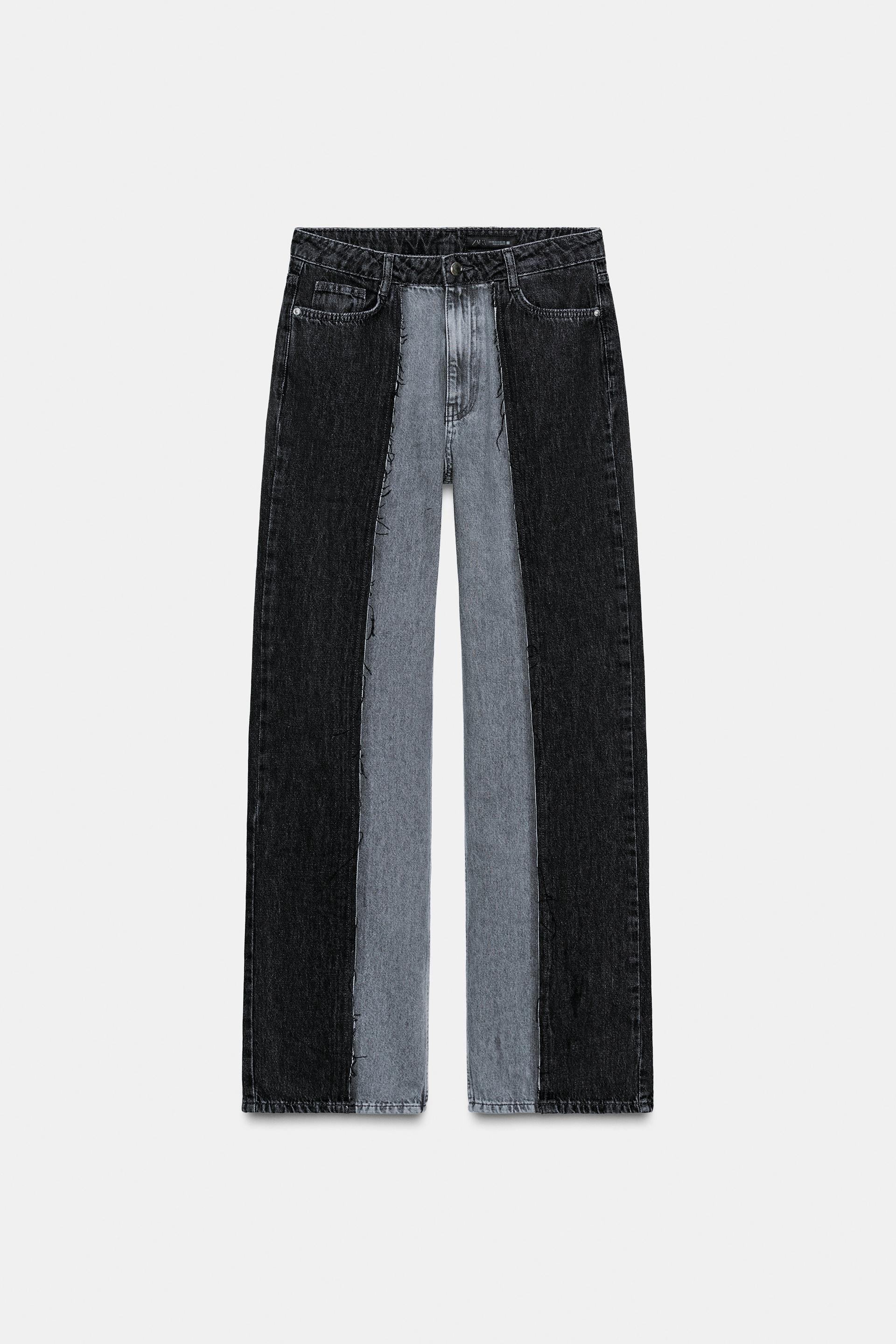 Z1975 WIDE LEG HIGH WAIST COMBINED JEANS by ZARA