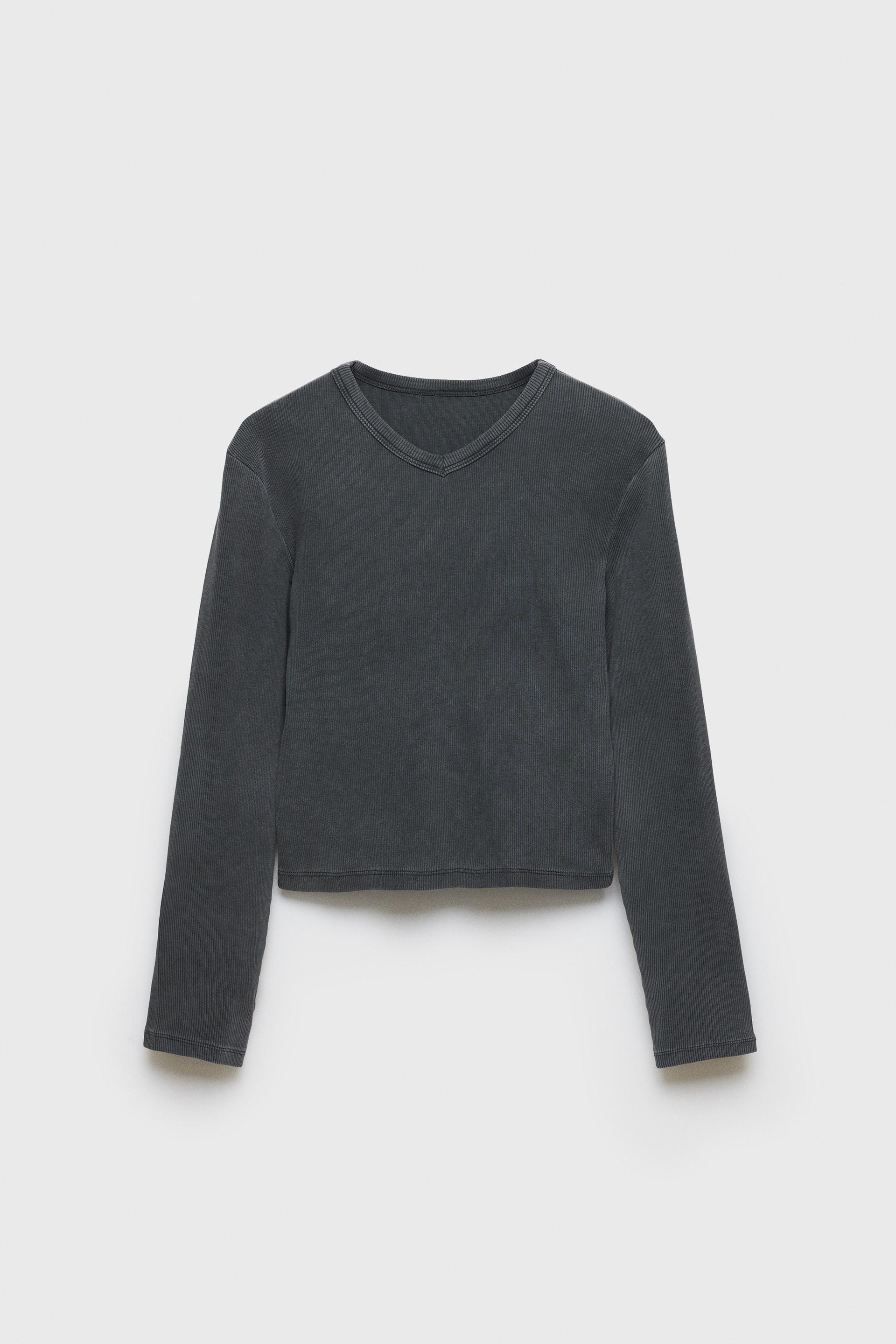 Z3D BASIC RIBBED T-SHIRT by ZARA