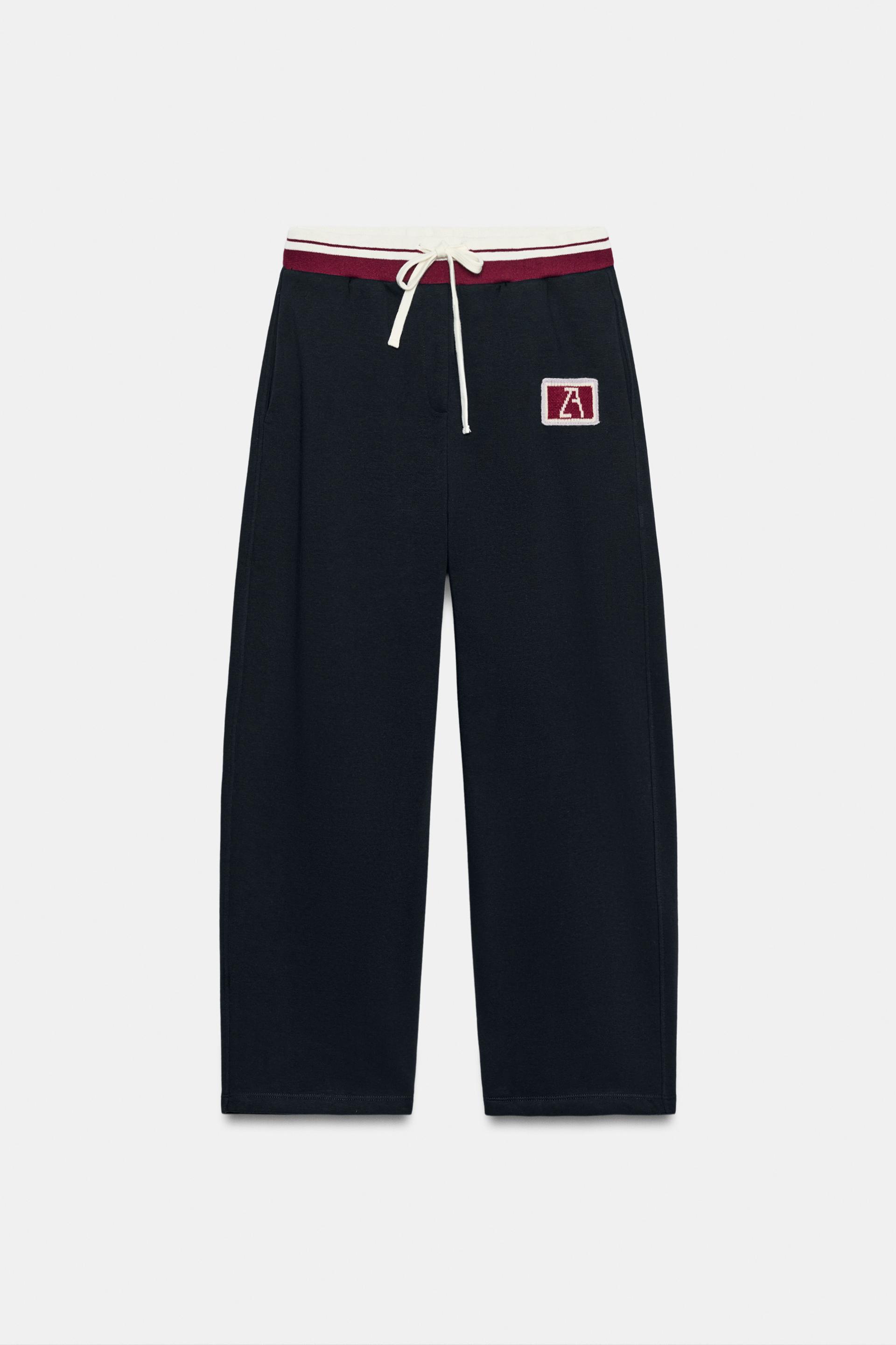 ZA EMBROIDERED SWEAT-SHIRT PANTS by ZARA