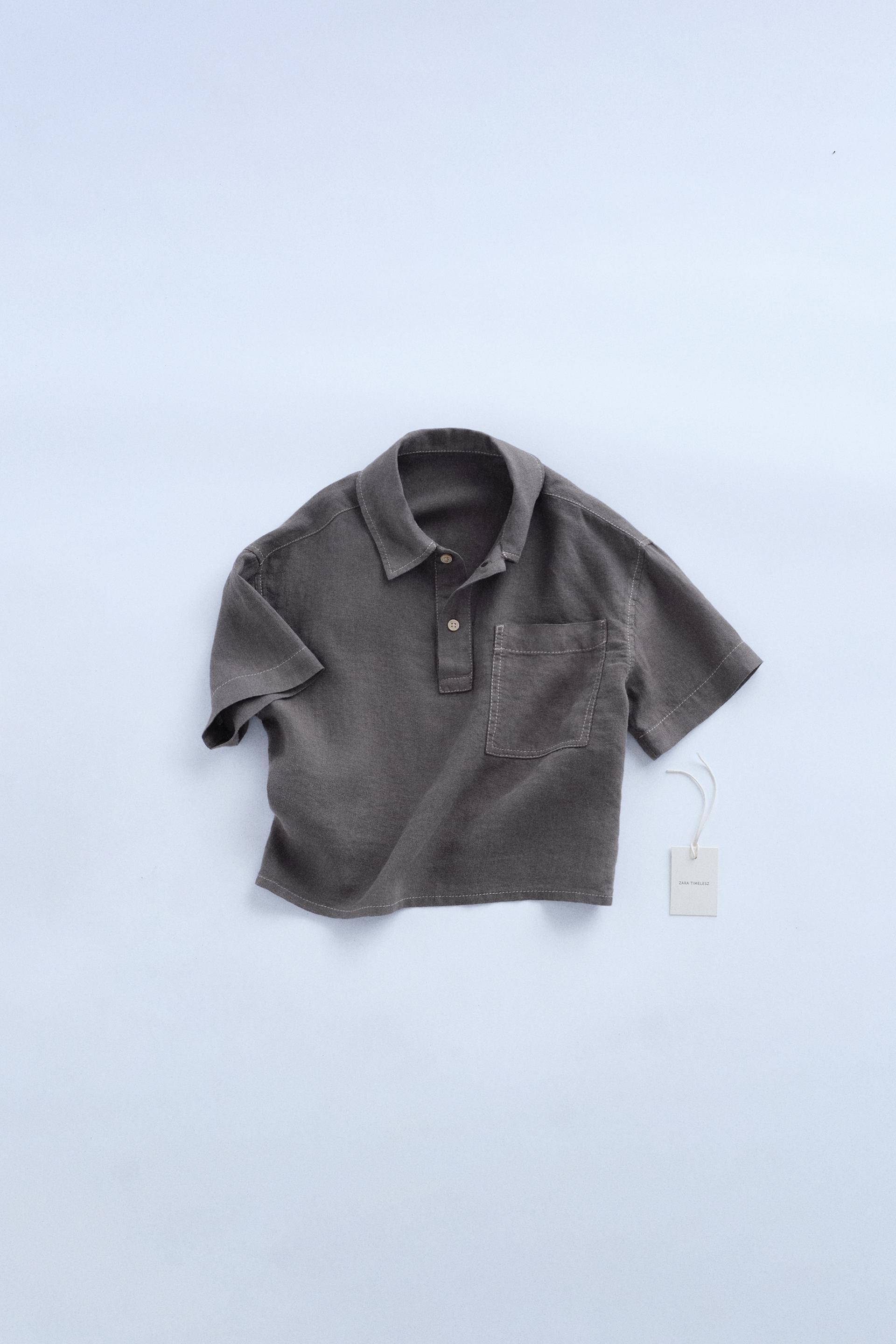 ZARA TIMELESS - LINEN SHIRT WITH POCKET by ZARA
