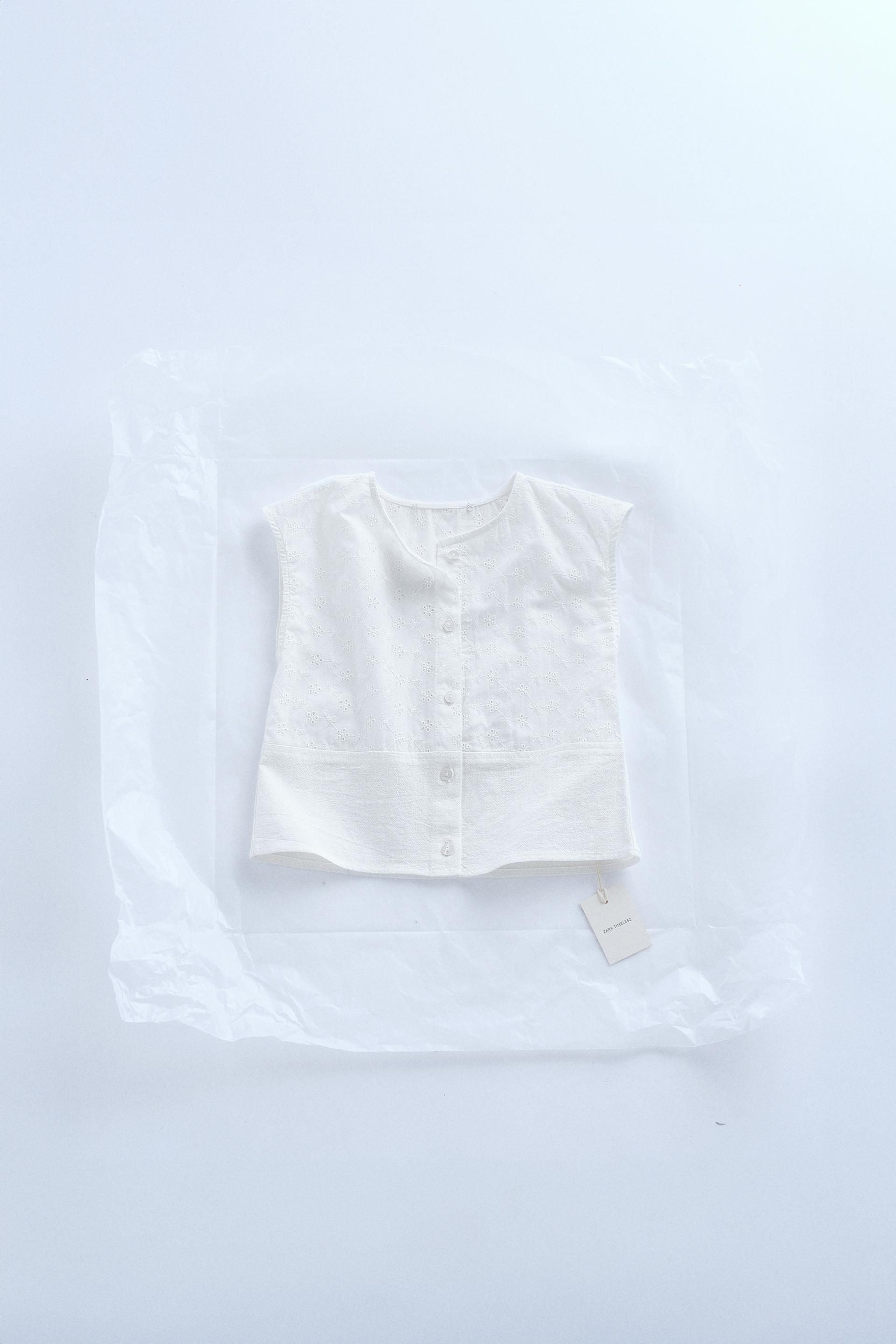 ZARA TIMELESS - SWISS EMBROIDERED BLOUSE by ZARA
