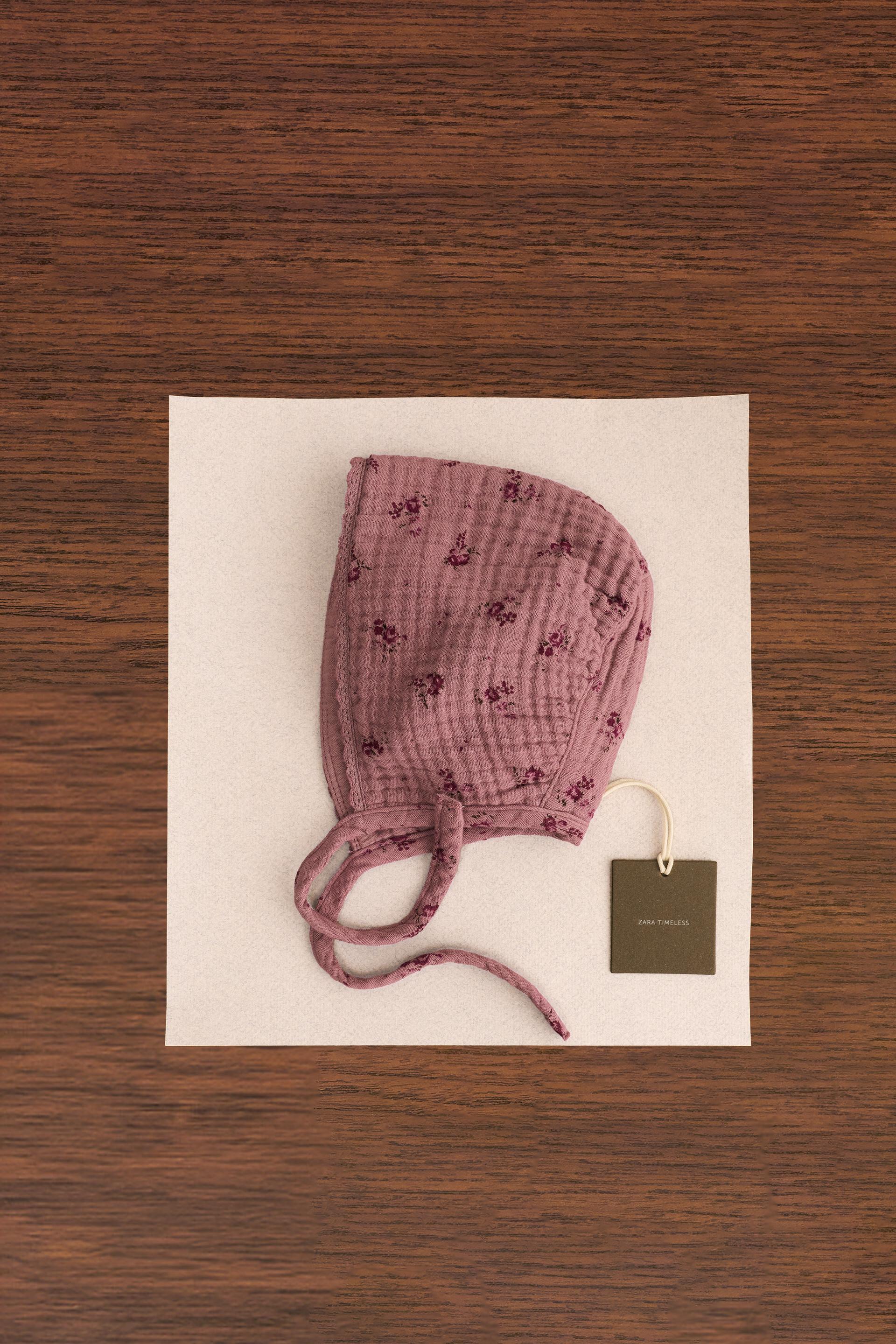 ZARA TIMELESS - TEXTURED FLORAL BONNET by ZARA