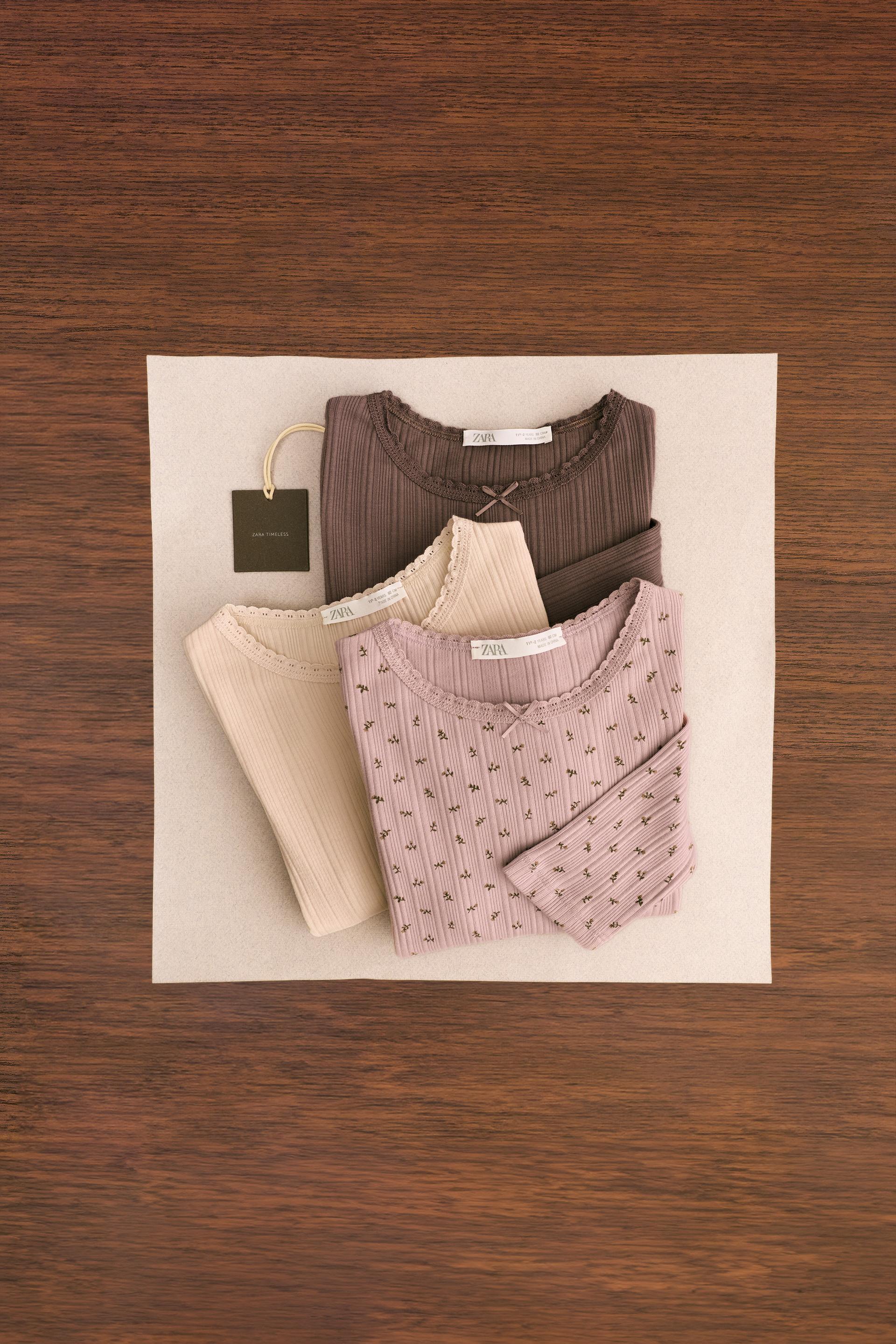 ZARA TIMELESS - THREE-PACK OF RIBBED T-SHIRTS by ZARA