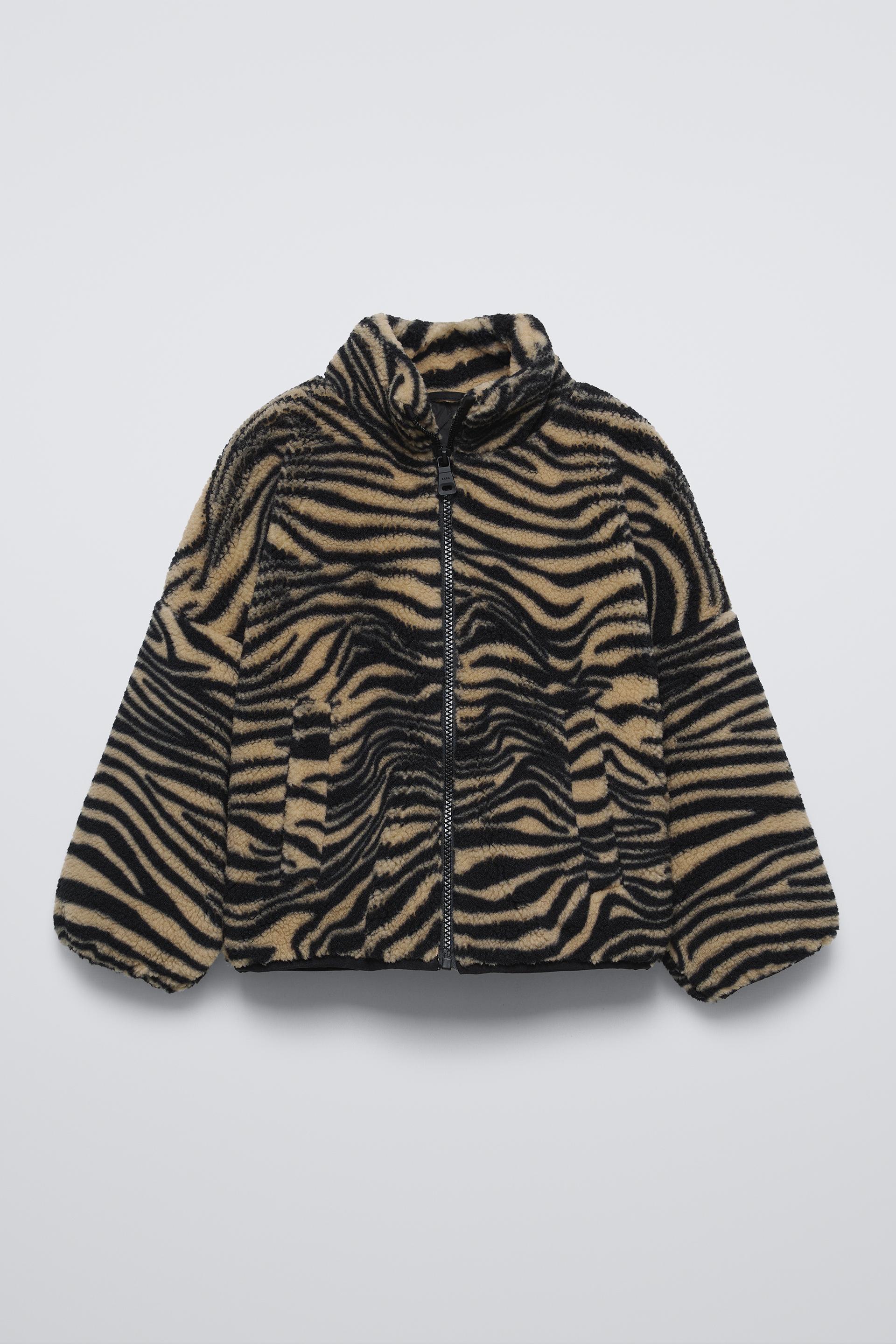 ZEBRA FLEECE JACKET by ZARA