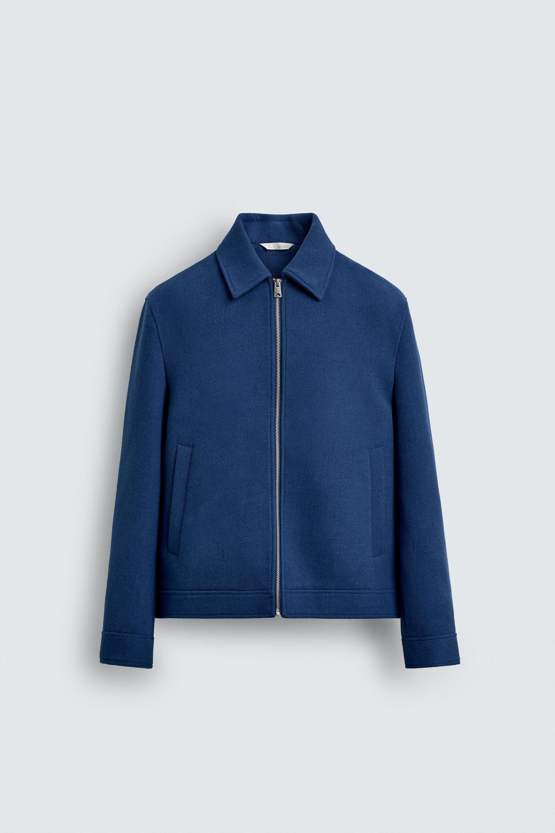 ZIP-UP WOOL EFFECT JACKET by ZARA