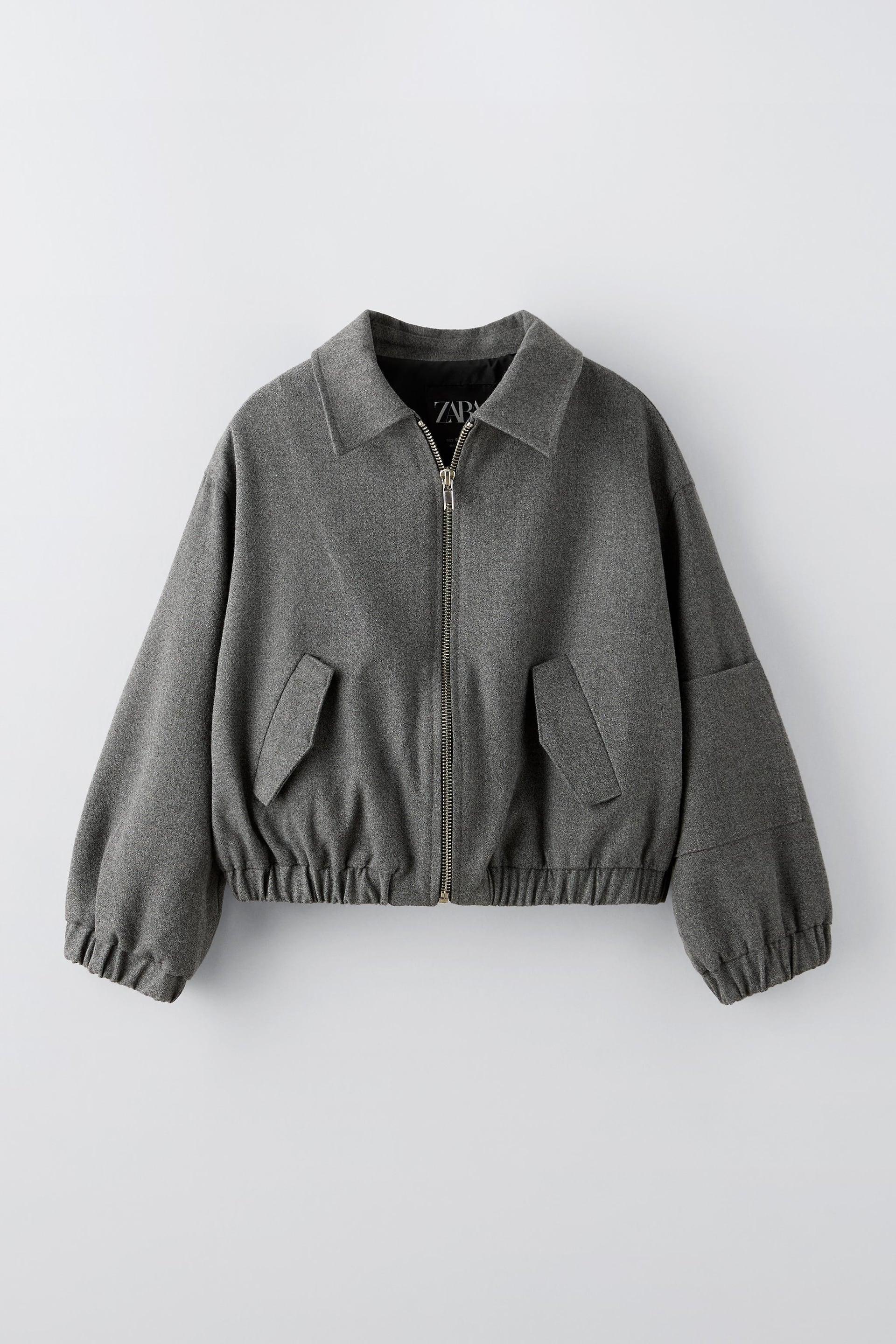 ZIPPERED BOMBER JACKET by ZARA