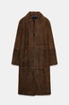 ZW COLLECTION 100% LEATHER LONG COAT by ZARA ZW COLLECTION 100% LEATHER LONG COAT by ZARA