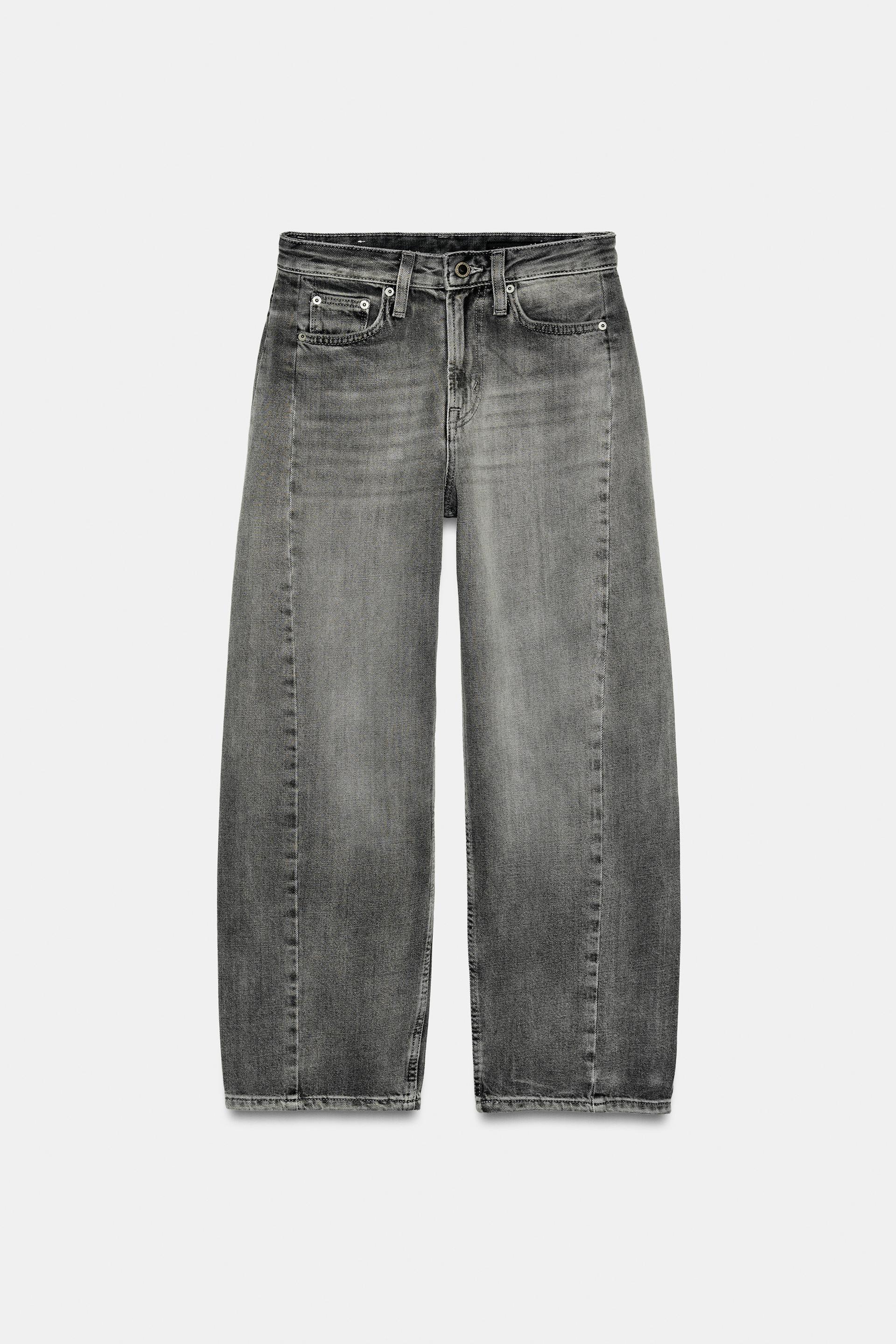 ZW COLLECTION ANKLE RELAXED MID-RISE JEANS by ZARA