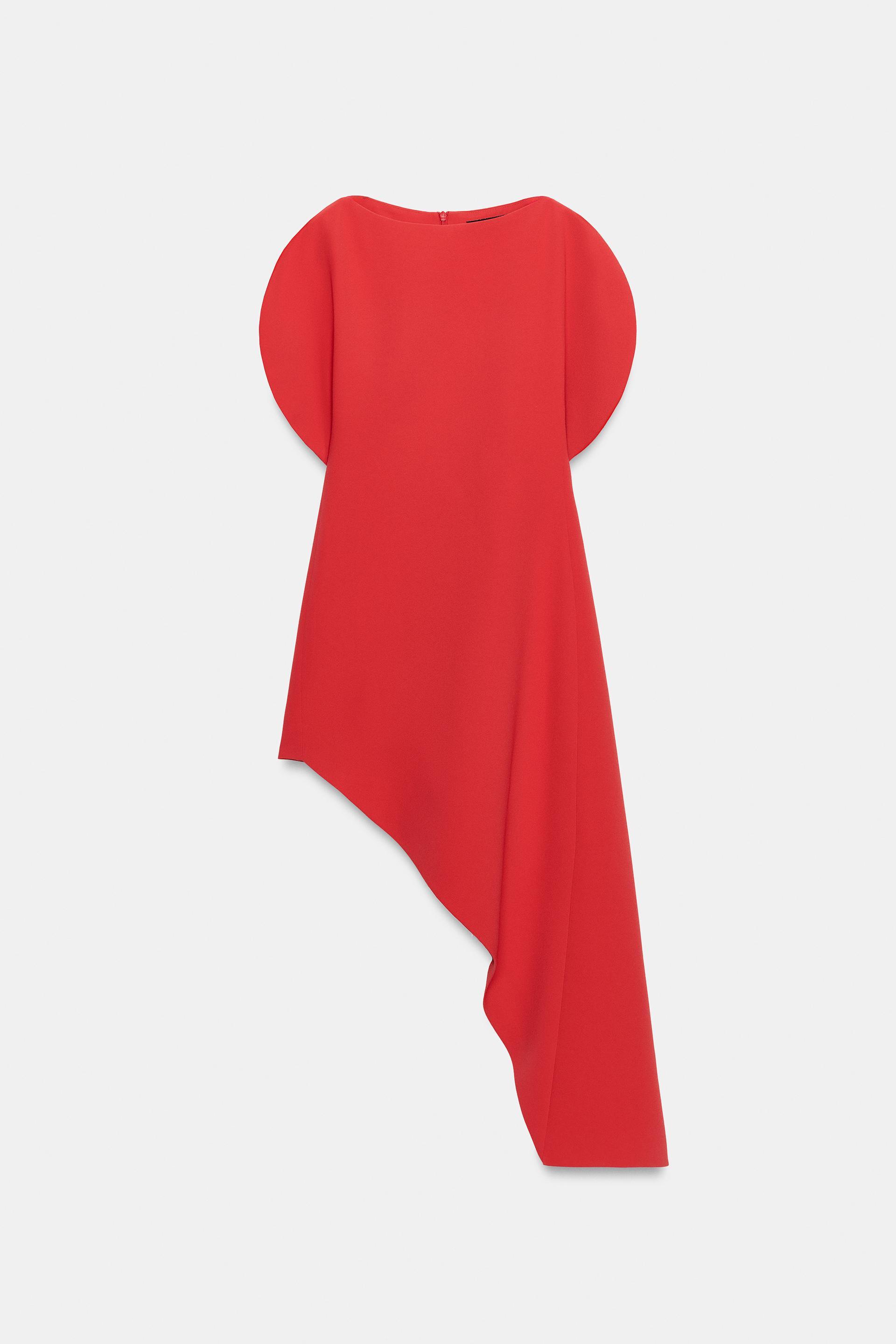 ZW COLLECTION ASYMMETRIC MIDI DRESS by ZARA