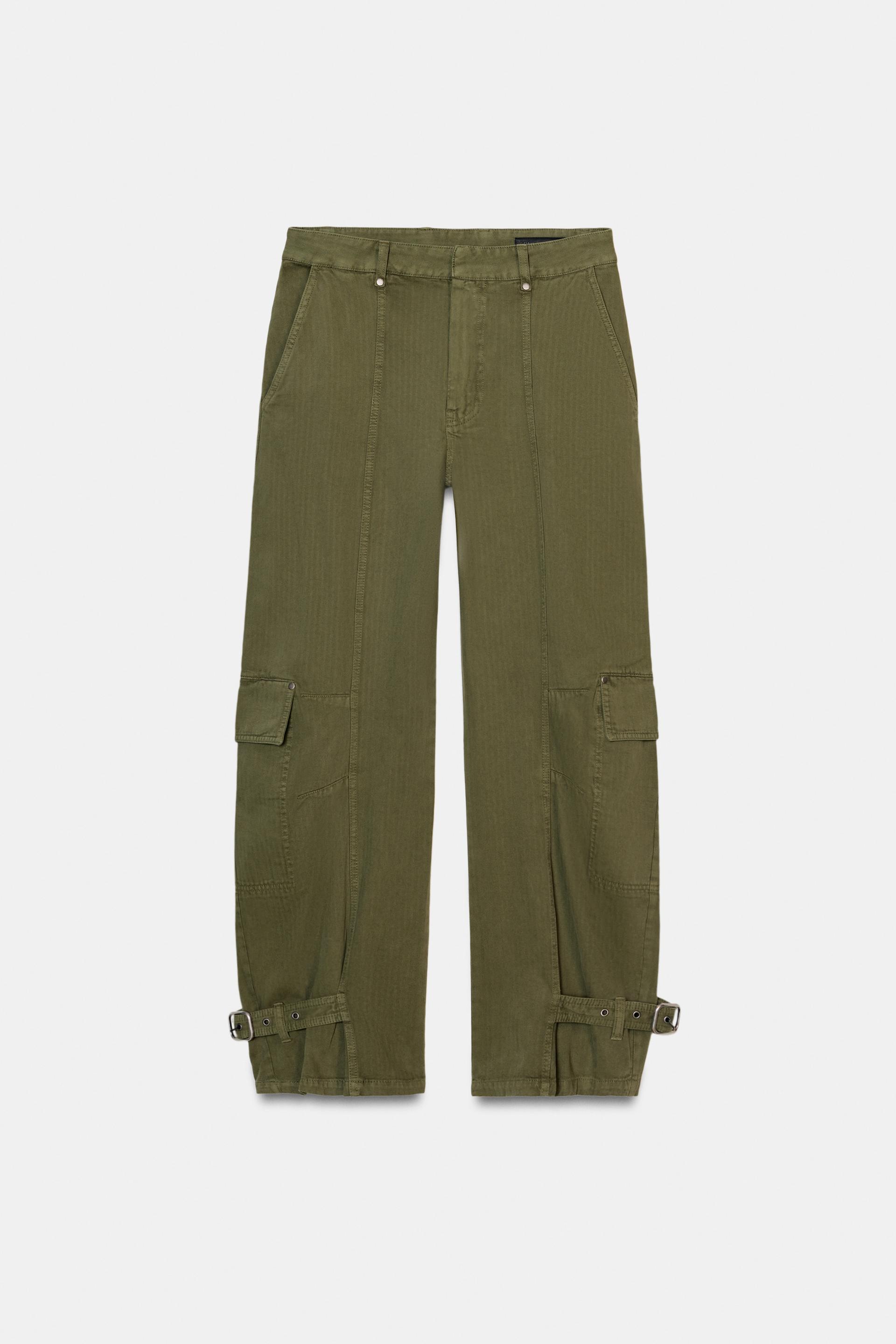 ZW COLLECTION BARREL CARGO PANTS by ZARA