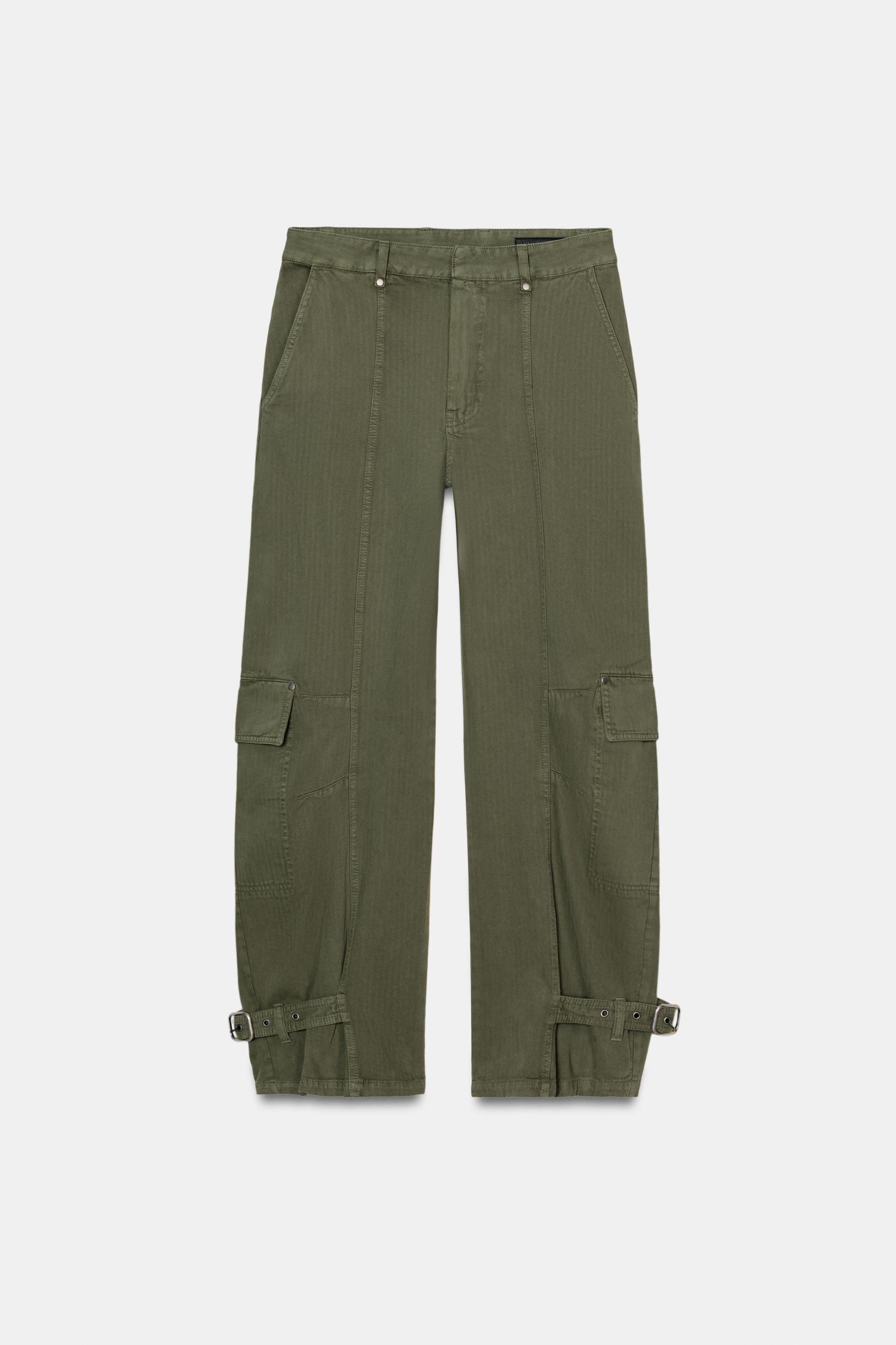 ZW COLLECTION BARREL CARGO PANTS by ZARA
