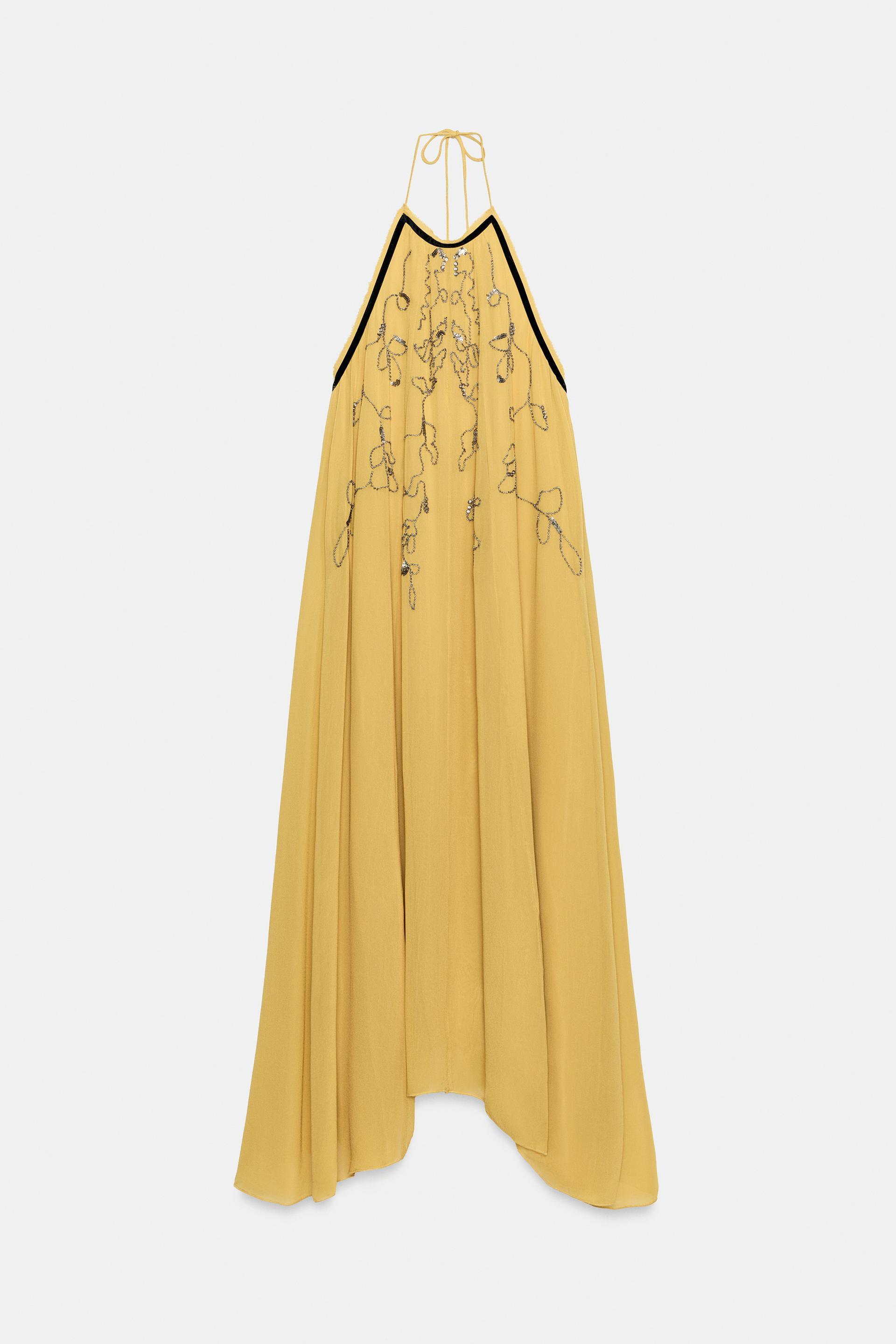 ZW COLLECTION BEADED EMBROIDERED DRESS by ZARA