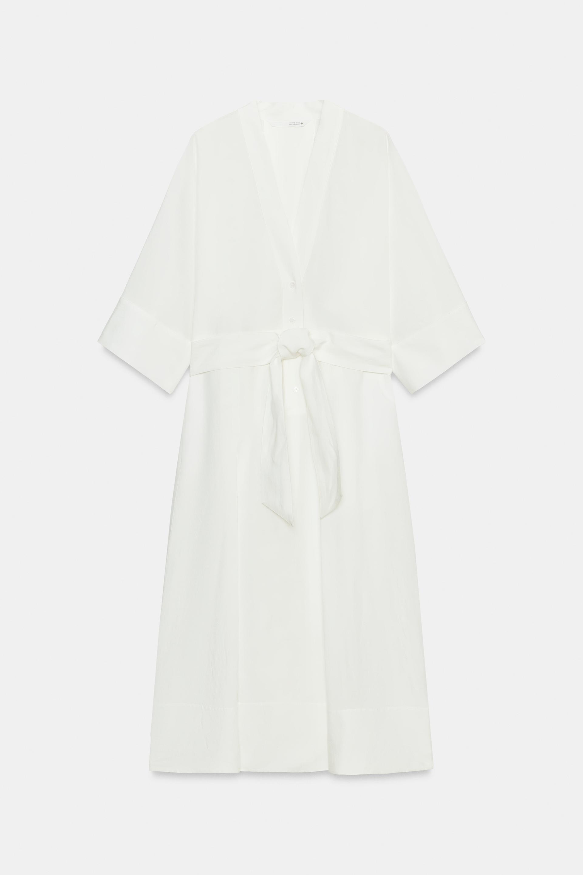 ZW COLLECTION BELTED MIDI DRESS by ZARA