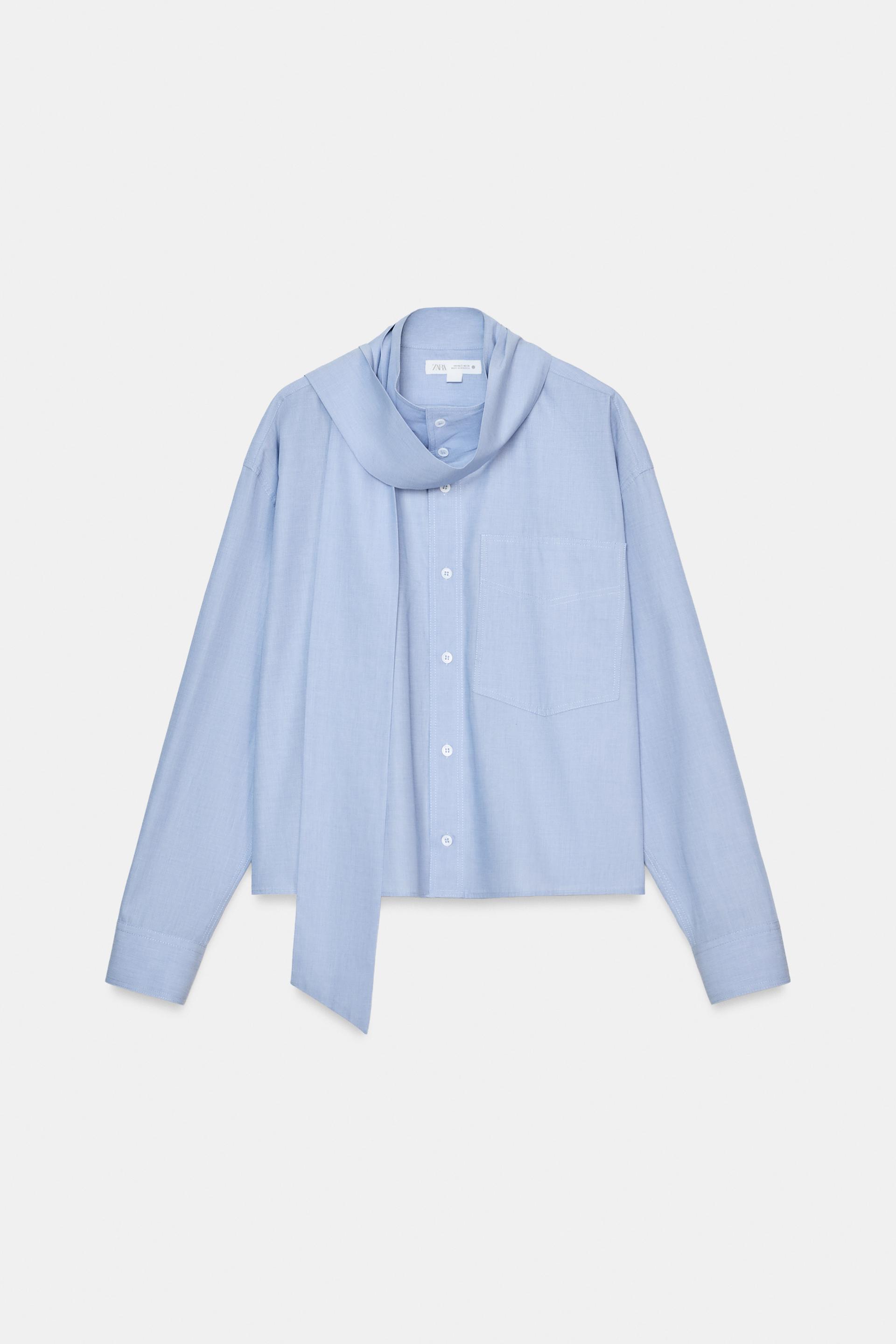 ZW COLLECTION BOW SHIRT by ZARA