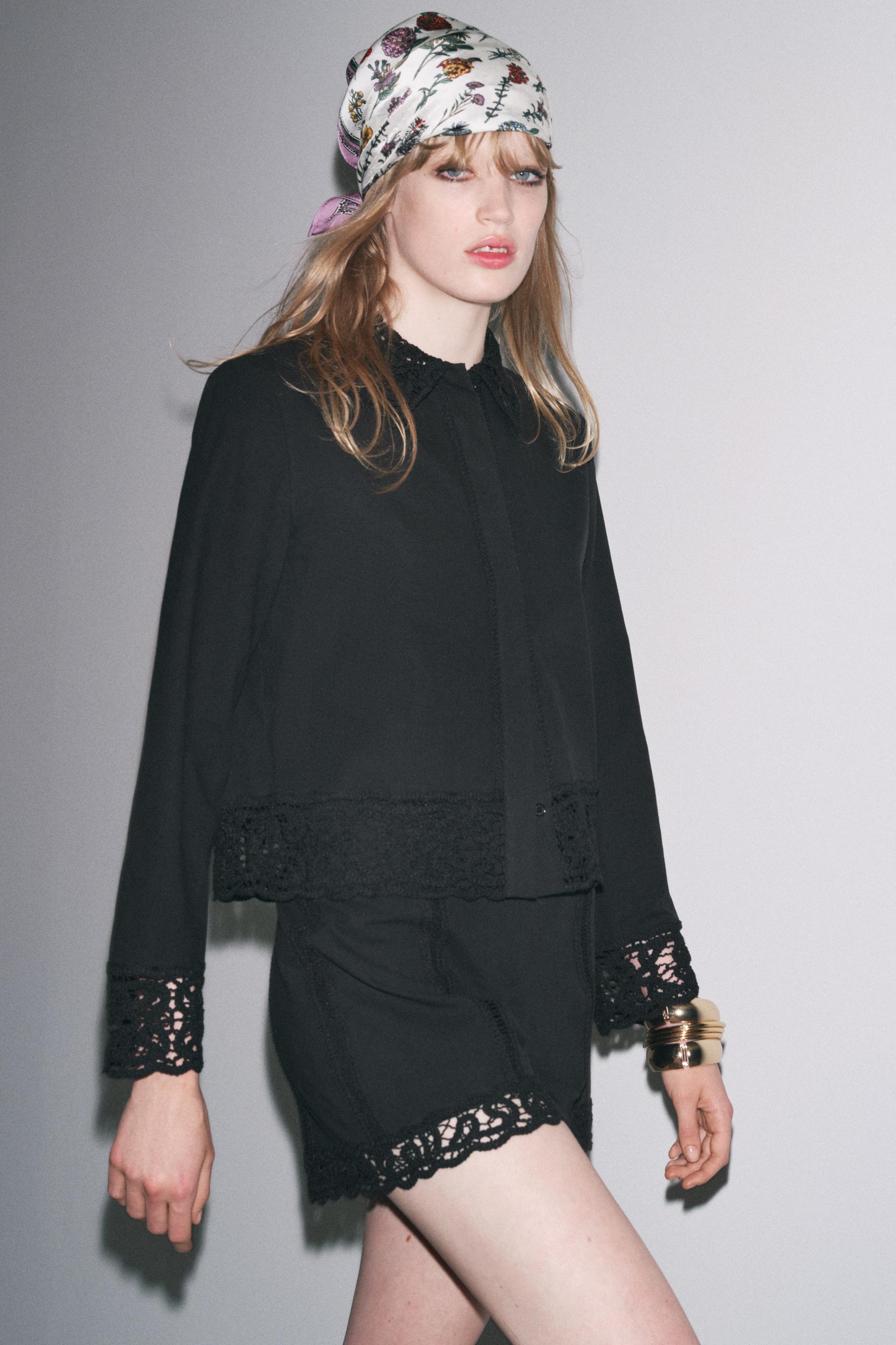 ZW COLLECTION CROCHET SHORTS by ZARA