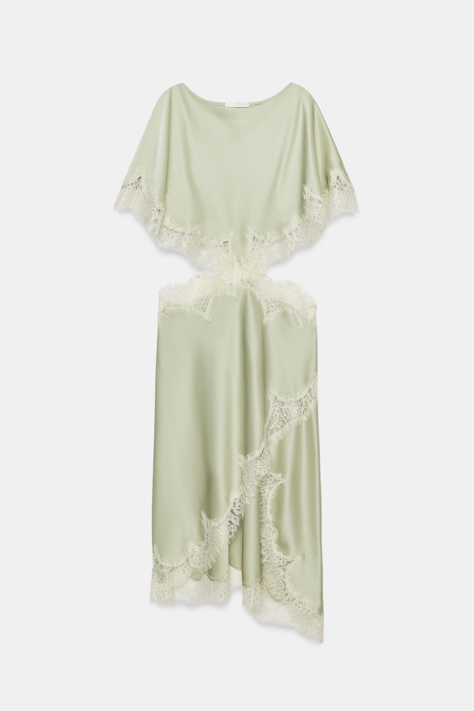 ZW COLLECTION CUT OUT LACE DRESS by ZARA