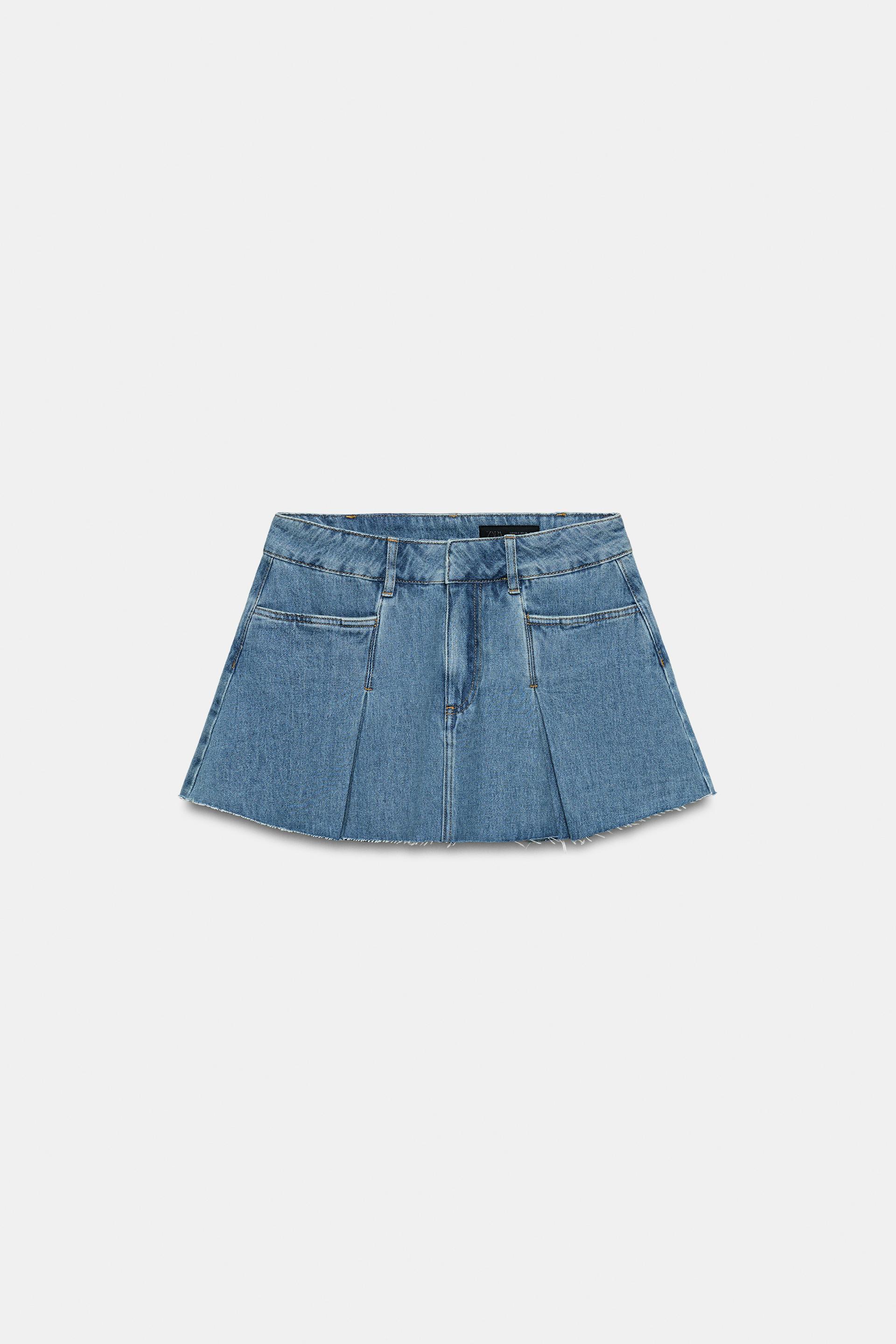 ZW COLLECTION DENIM MINI SKIRT by ZARA