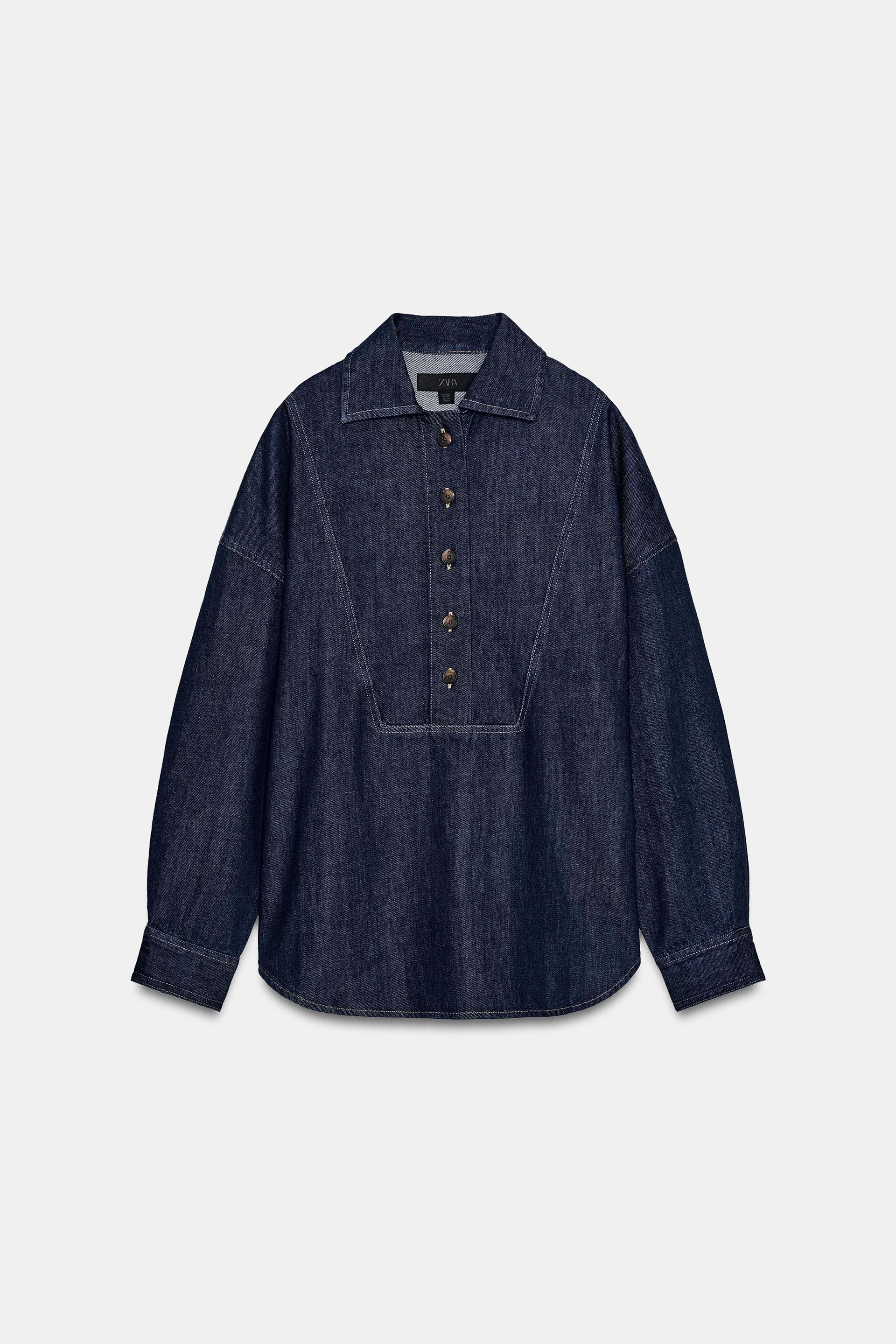 ZW COLLECTION DENIM SHIRT by ZARA