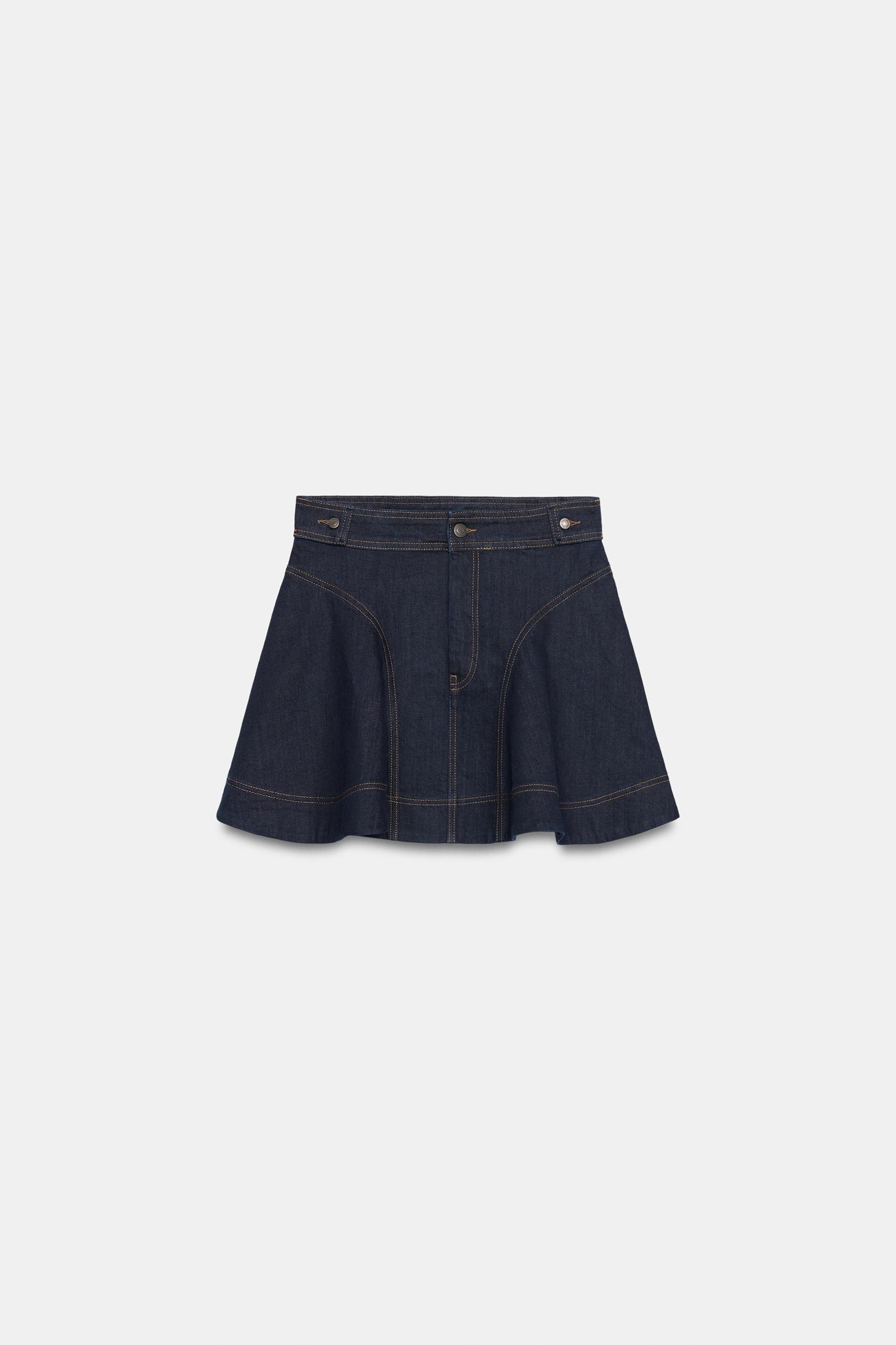 ZW COLLECTION DENIM SKIRT by ZARA