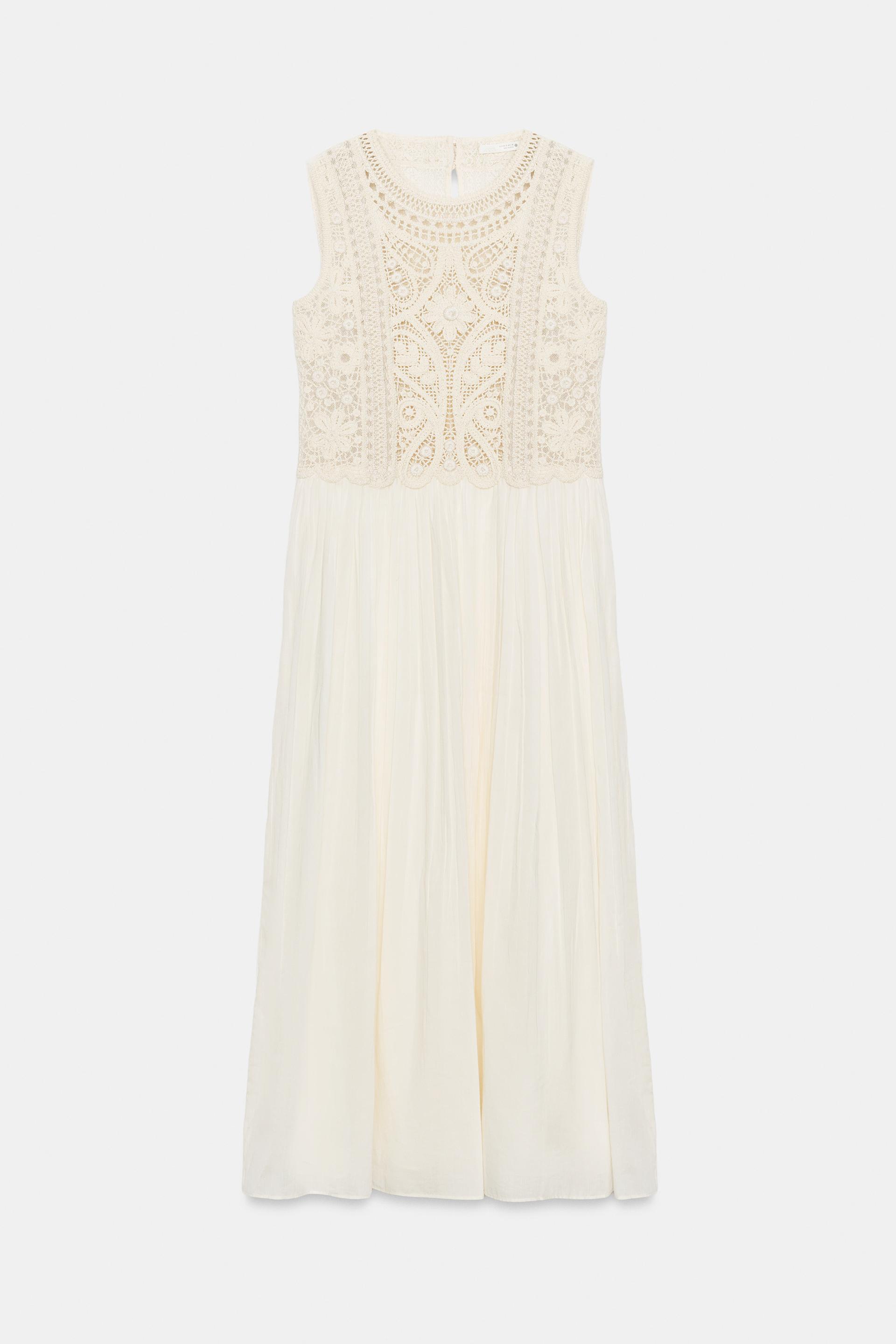 ZW COLLECTION EMBROIDERED MIDI DRESS by ZARA