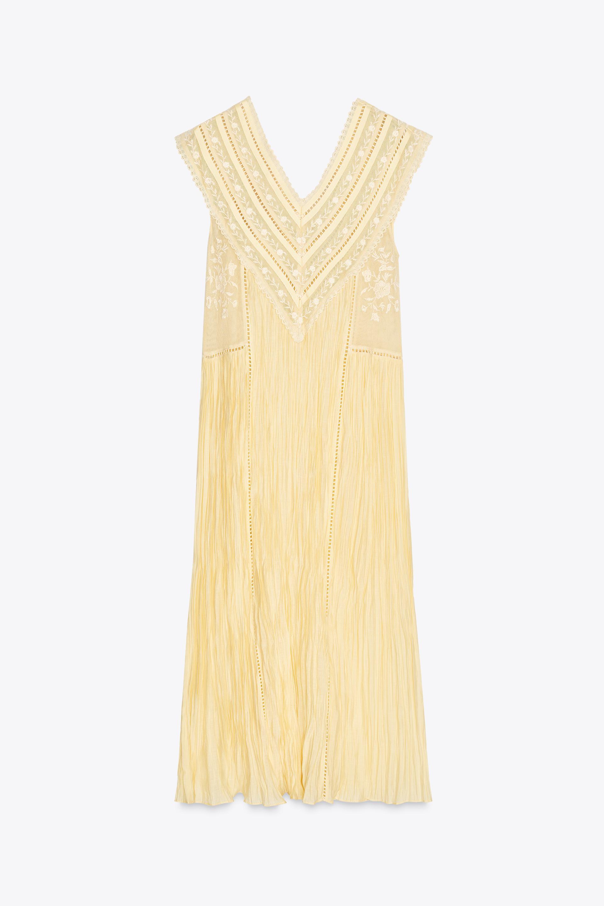 strapless open back dress The Linen Pleated Trouser