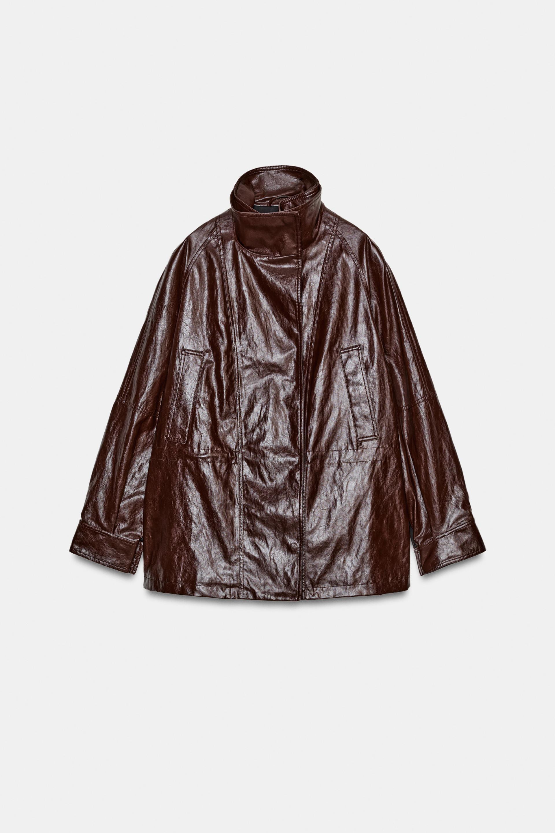 ZW COLLECTION FAUX LEATHER JACKET by ZARA