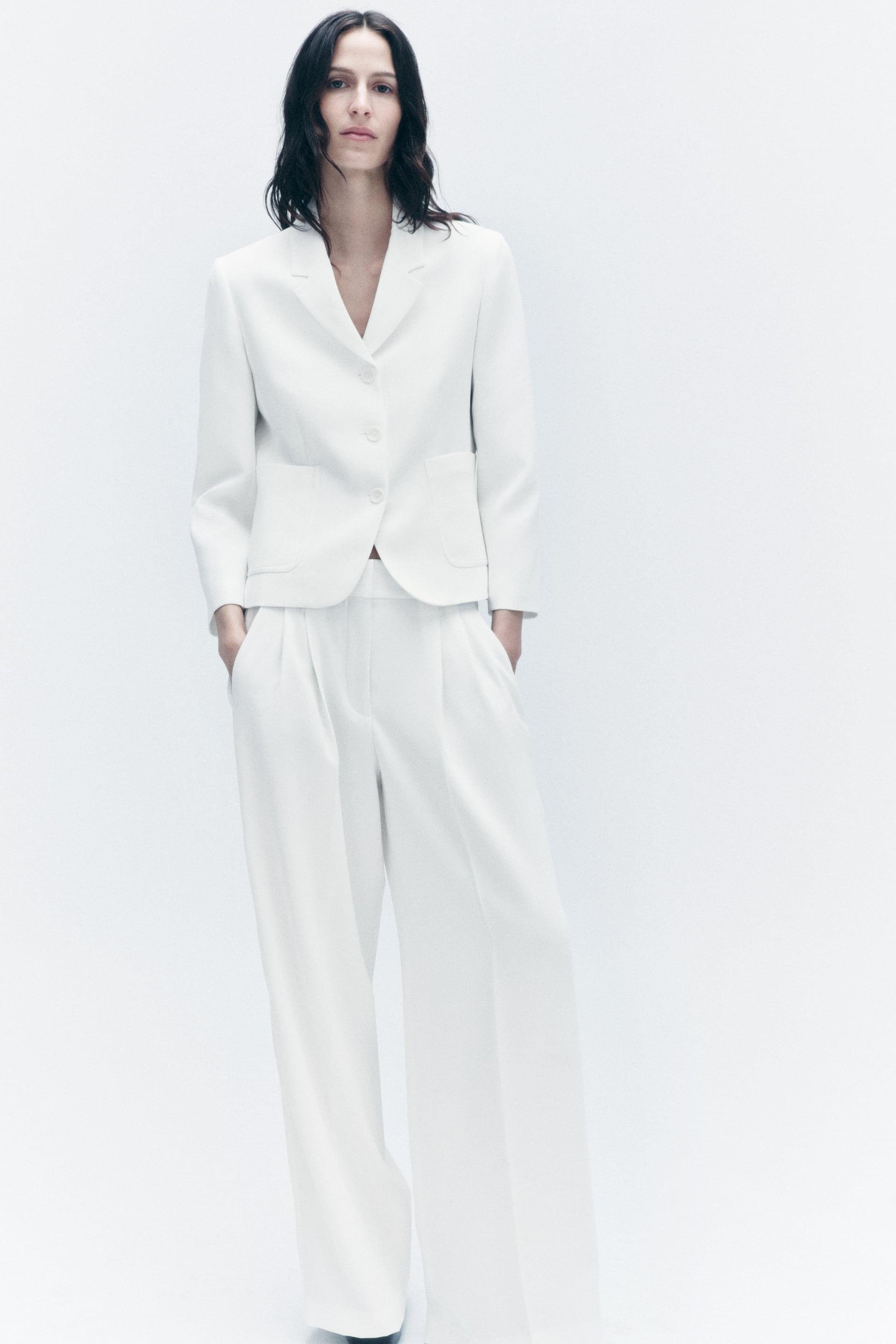 ZW COLLECTION FITTED BLAZER AND DARTED TROUSERS SUIT by ZARA