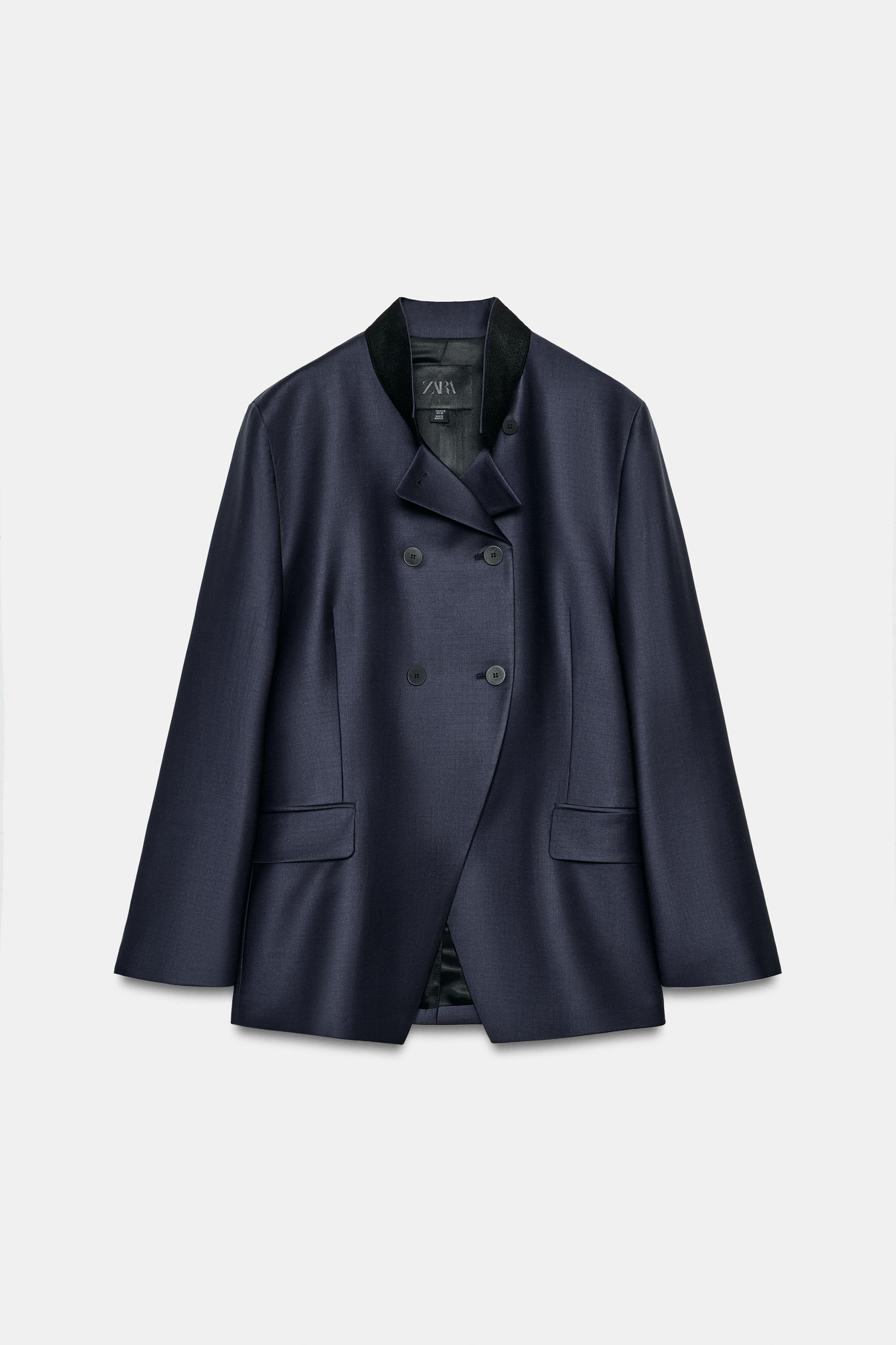 ZW COLLECTION FITTED CONTRAST BLAZER by ZARA