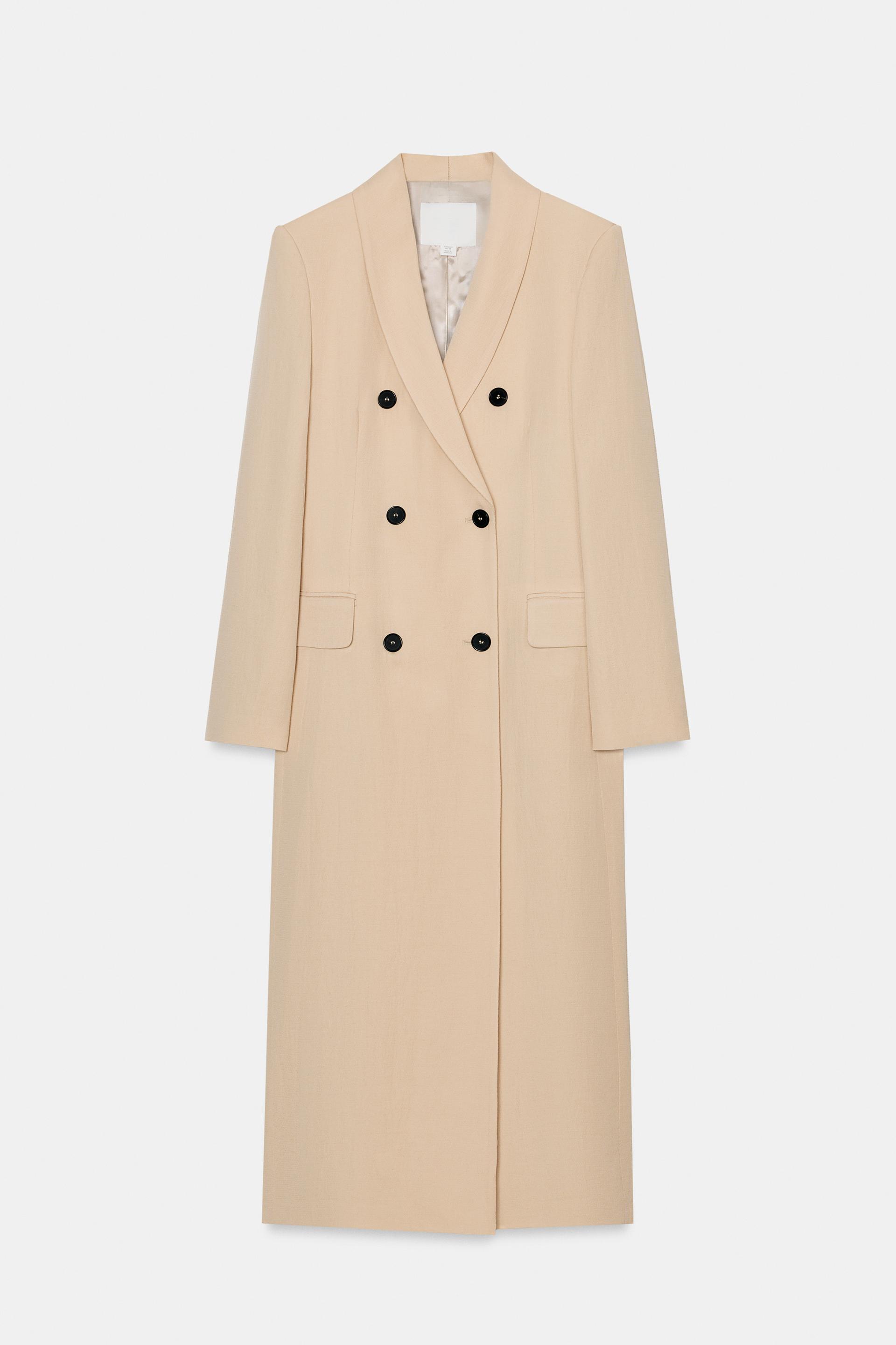 ZW COLLECTION FLOWY DOUBLE-BREASTED COAT by ZARA