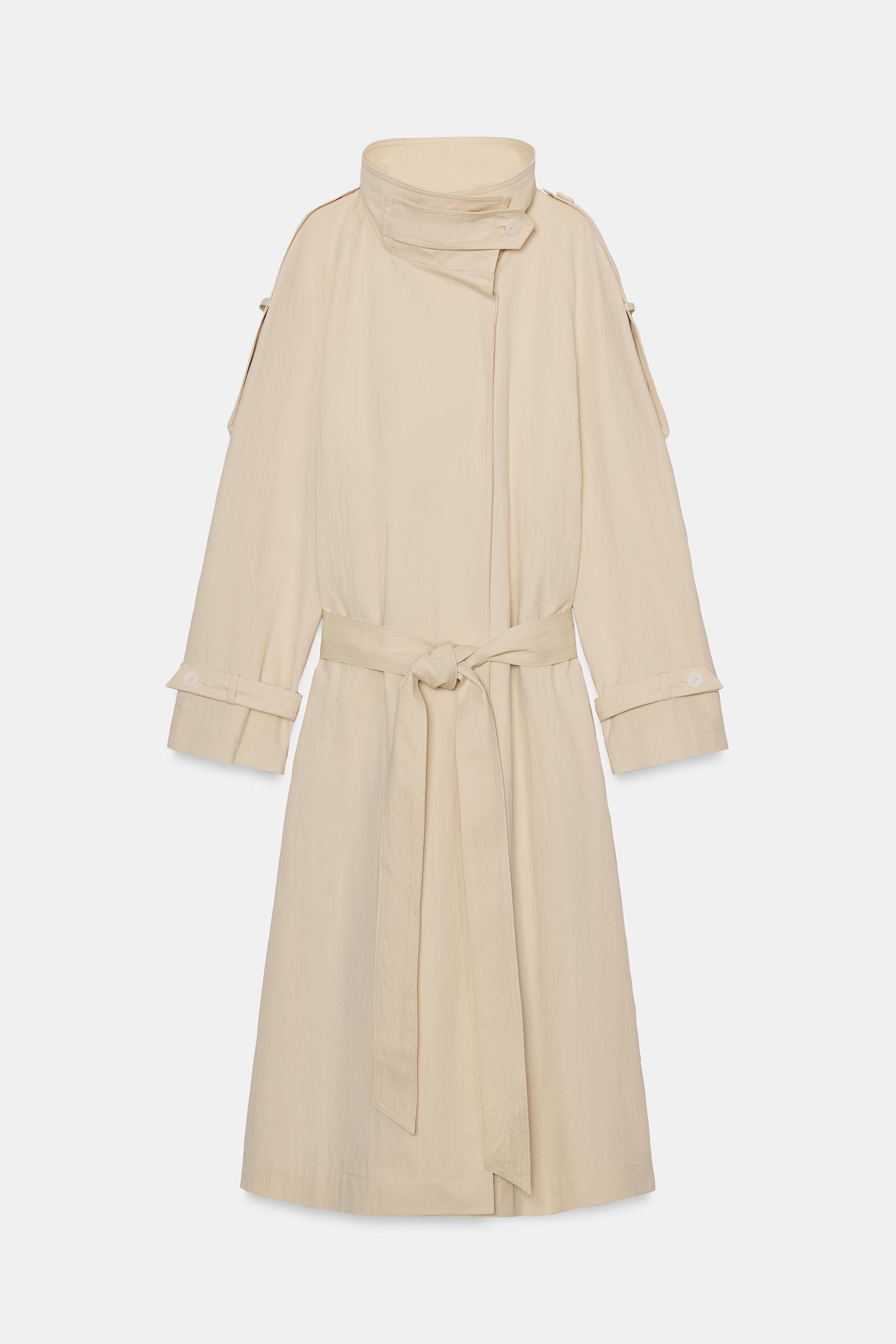 ZW COLLECTION HIGH-NECK TRENCH COAT by ZARA