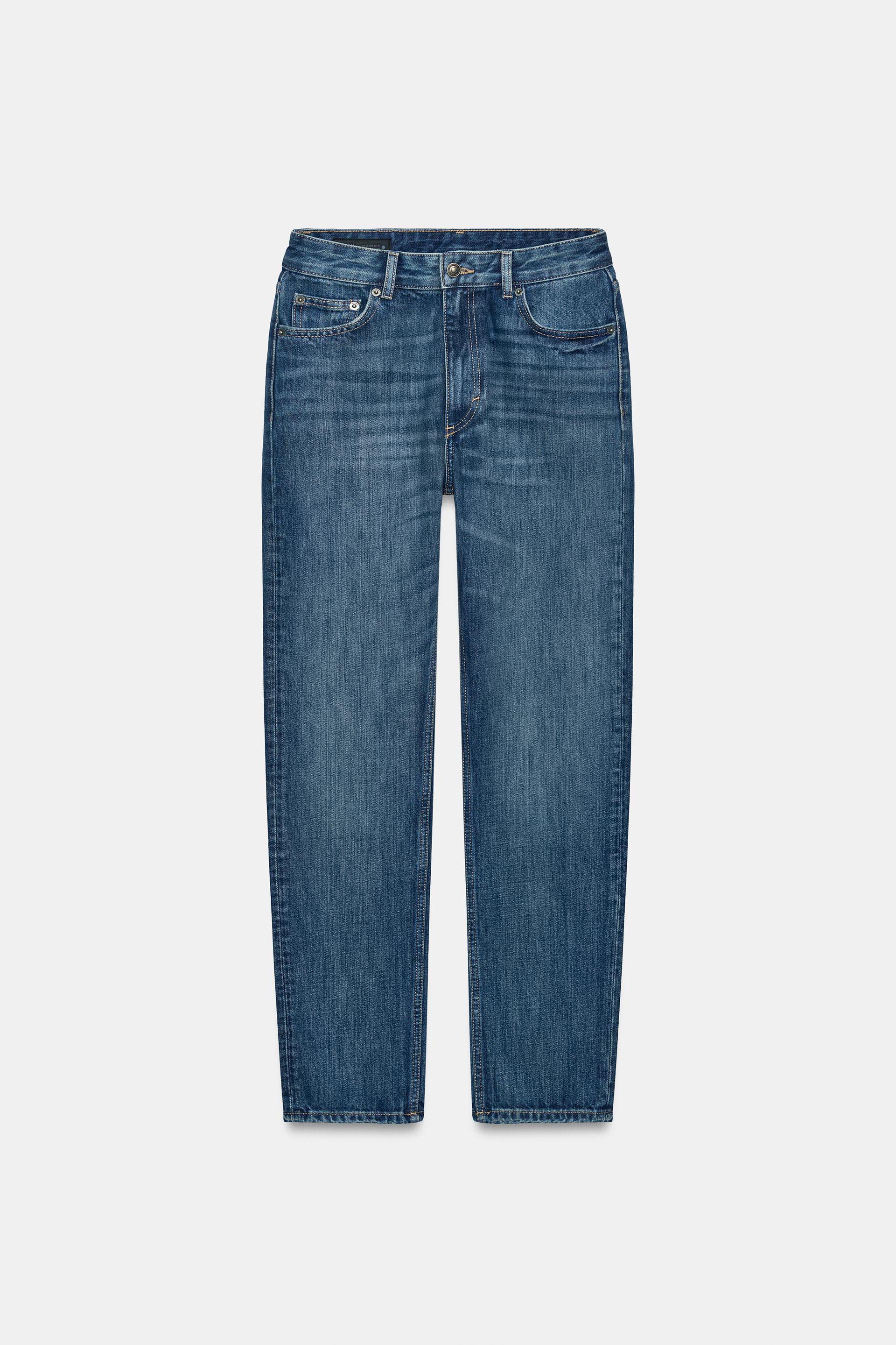 ZW COLLECTION HIGH-RISE STRAIGHT-FIT JEANS by ZARA