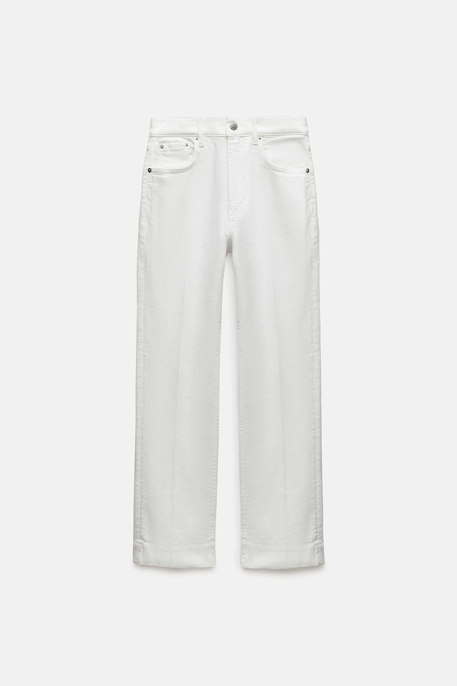 ZW COLLECTION HIGH WAIST CROPPED BOOTCUT JEANS by ZARA