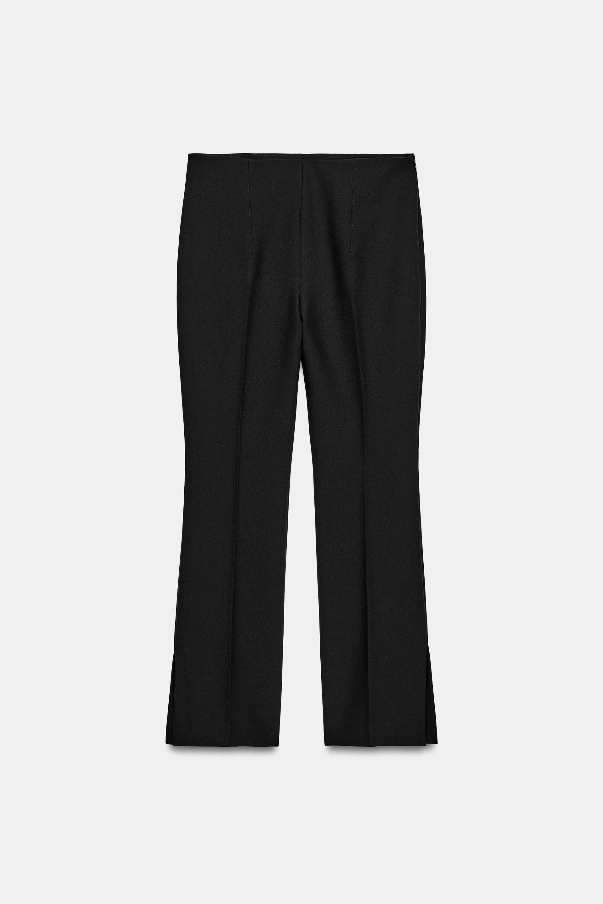 ZW COLLECTION HIGH-WAIST CROPPED PANTS by ZARA