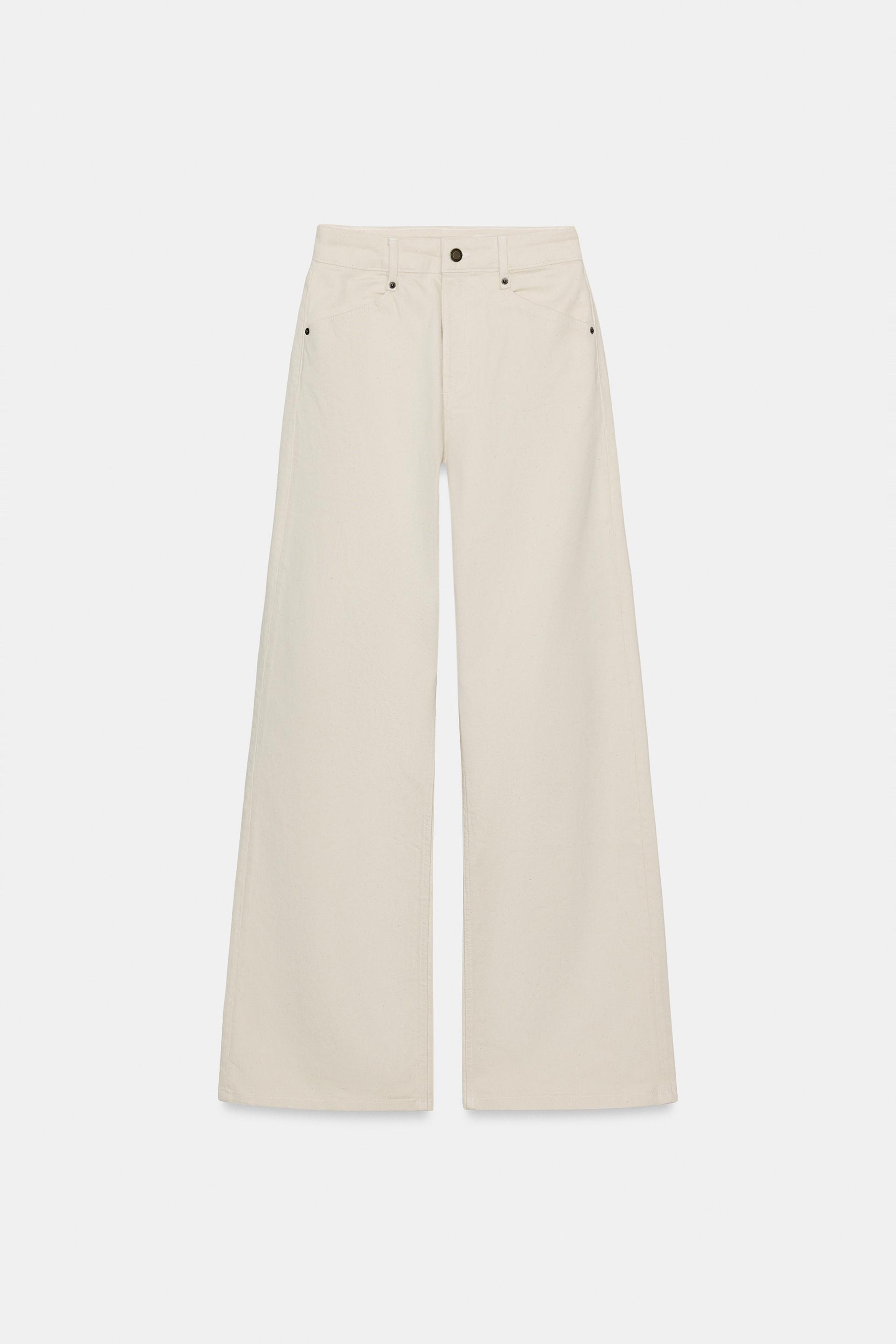 ZW COLLECTION HIGH WAIST WIDE LEG JEANS by ZARA
