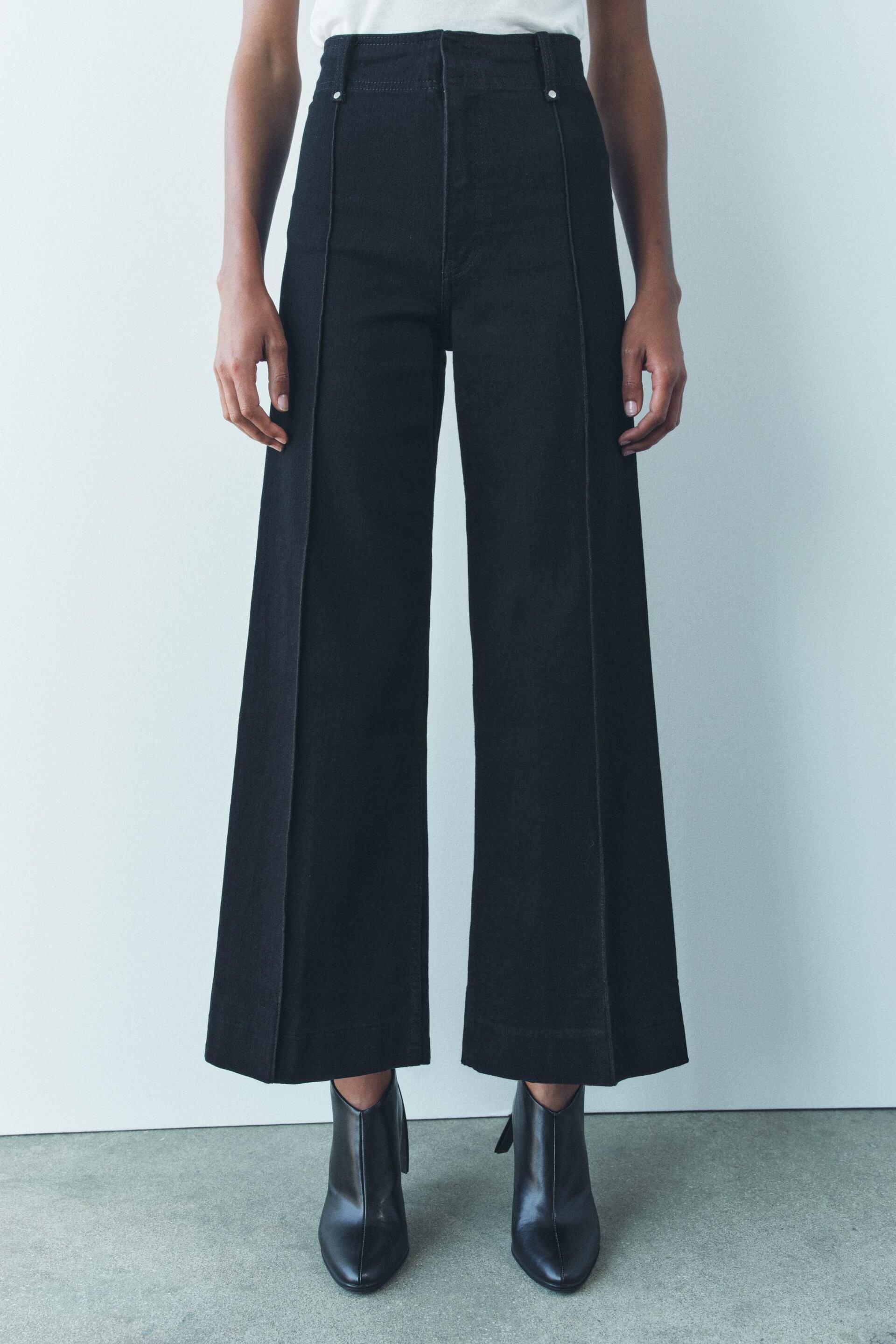 ZW COLLECTION HIGH WAIST WIDE LEG JEANS by ZARA