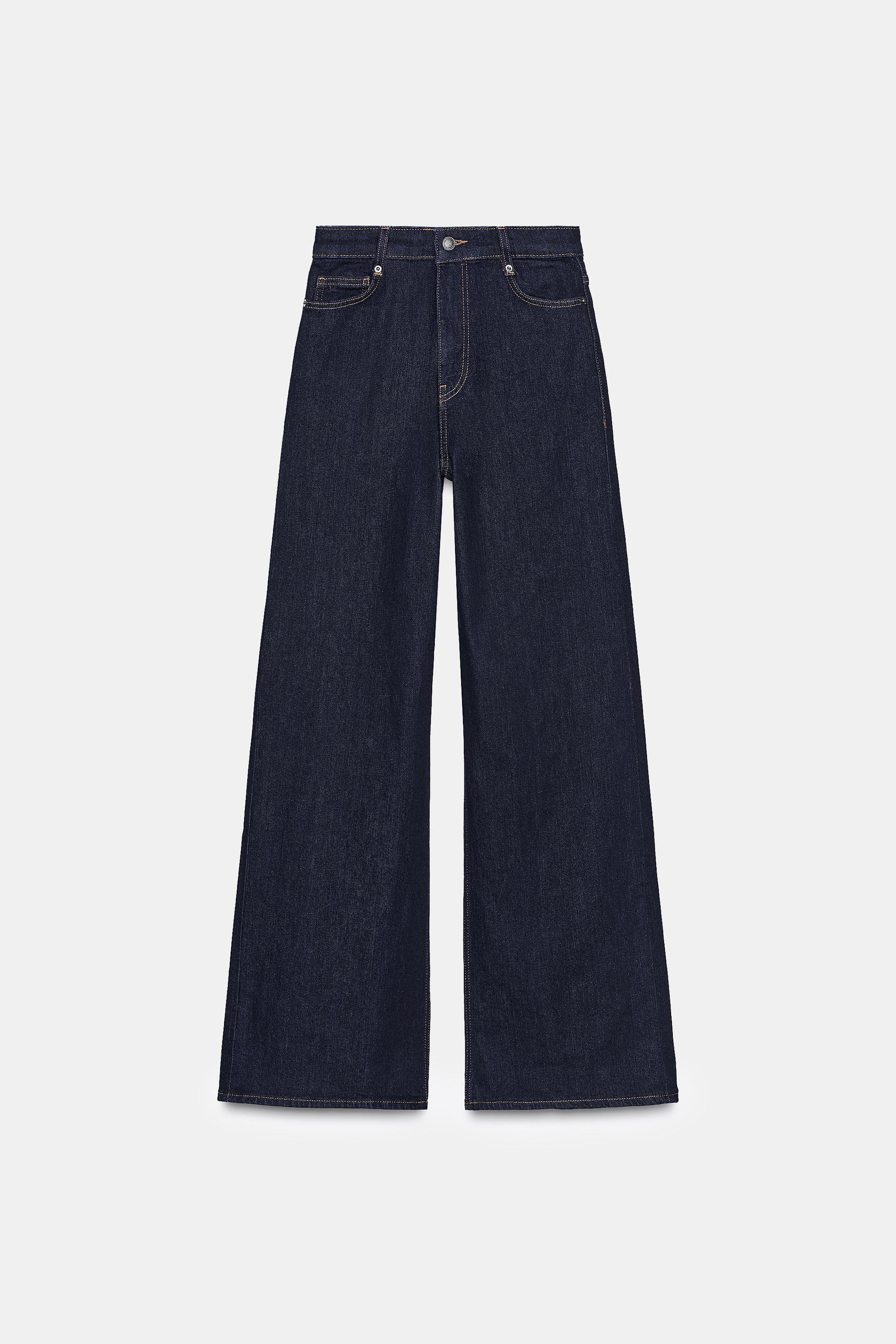 ZW COLLECTION HIGH WAIST WIDE LEG JEANS by ZARA