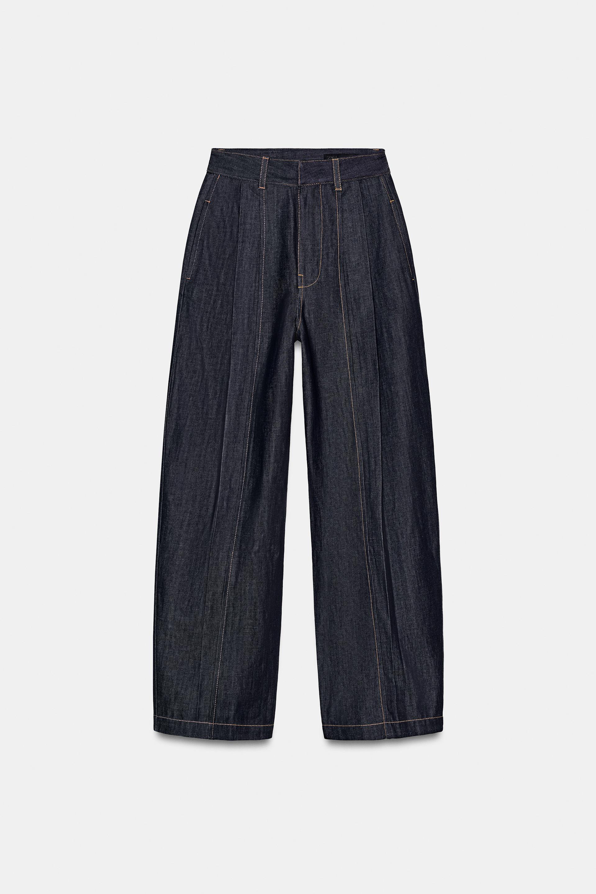 ZW COLLECTION HIGH WAISTED BALLOON PLEATED JEANS by ZARA