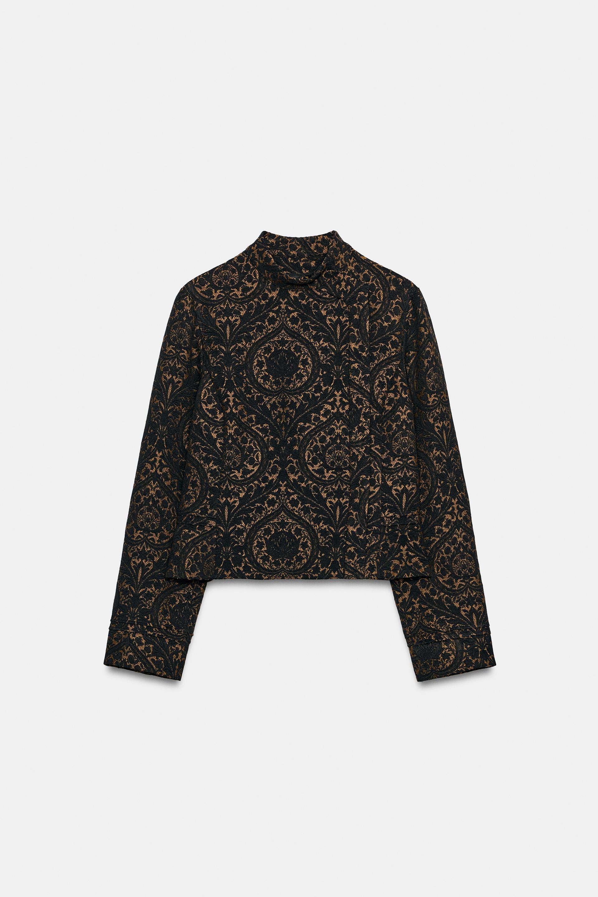 ZW COLLECTION JACQUARD BLAZER by ZARA
