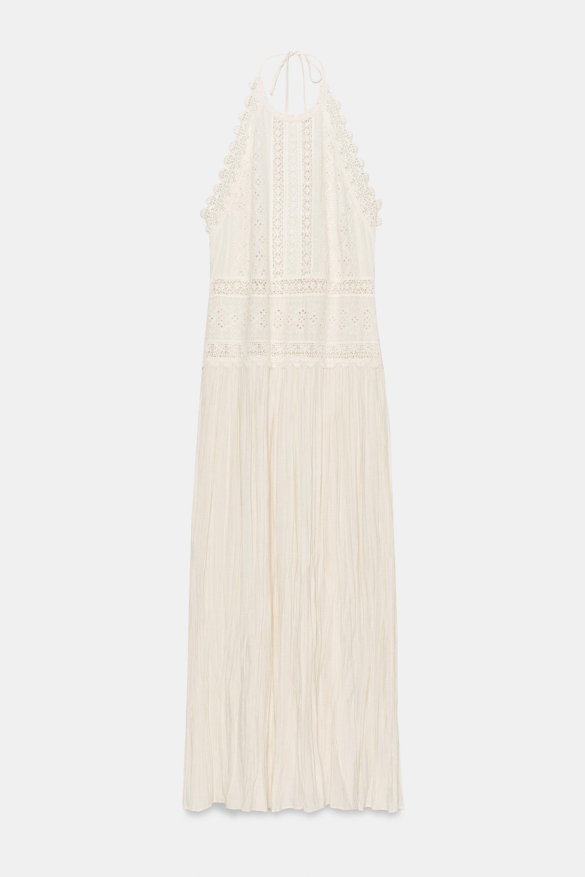 ZW COLLECTION LACE MIDI DRESS by ZARA